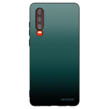 Picasee silikonski črni ovitek za Huawei P30 - Verdant Fade