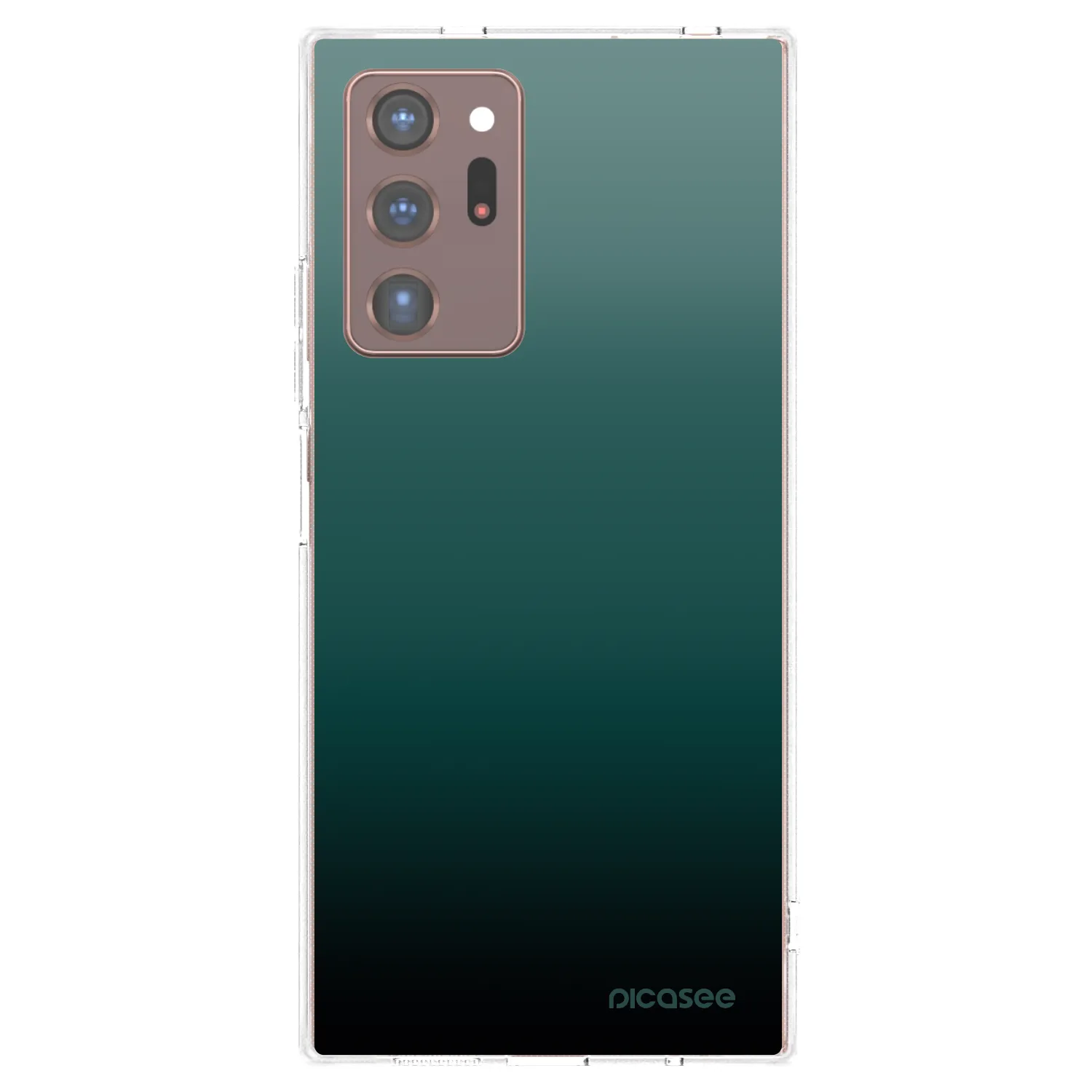 Picasee silikonski prozorni ovitek za Samsung Galaxy Note 20 Ultra - Verdant Fade