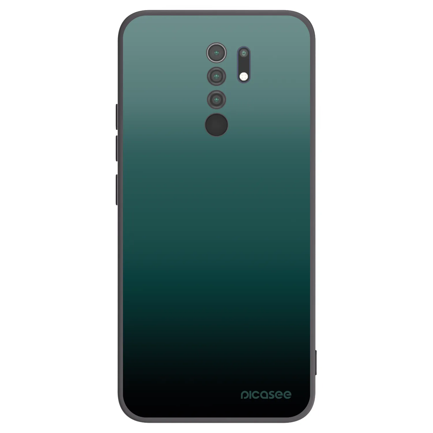 Picasee silikonski črni ovitek za Xiaomi Redmi 9 - Verdant Fade
