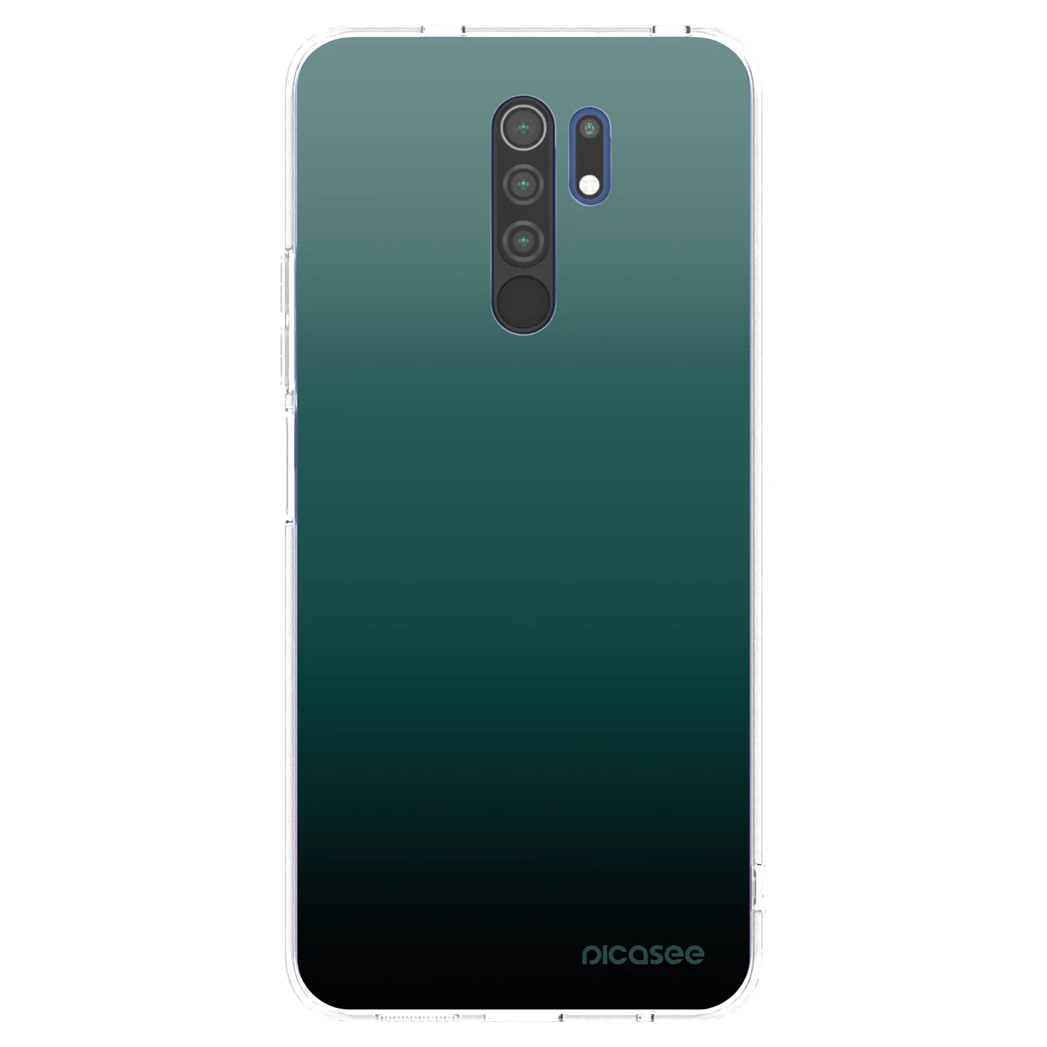Picasee silikonski prozorni ovitek za Xiaomi Redmi 9 - Verdant Fade