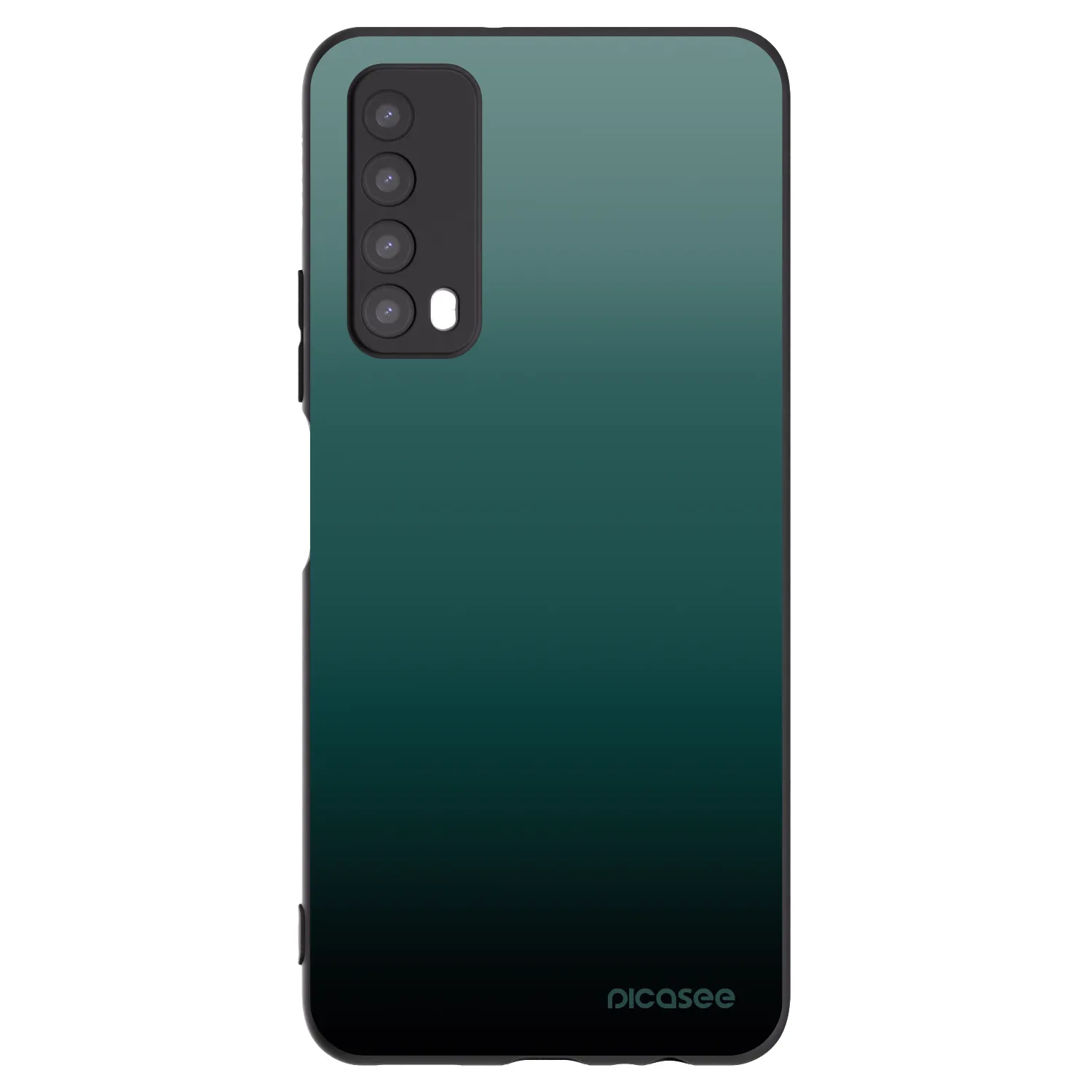 Picasee silikonski črni ovitek za Huawei P Smart 2021 - Verdant Fade