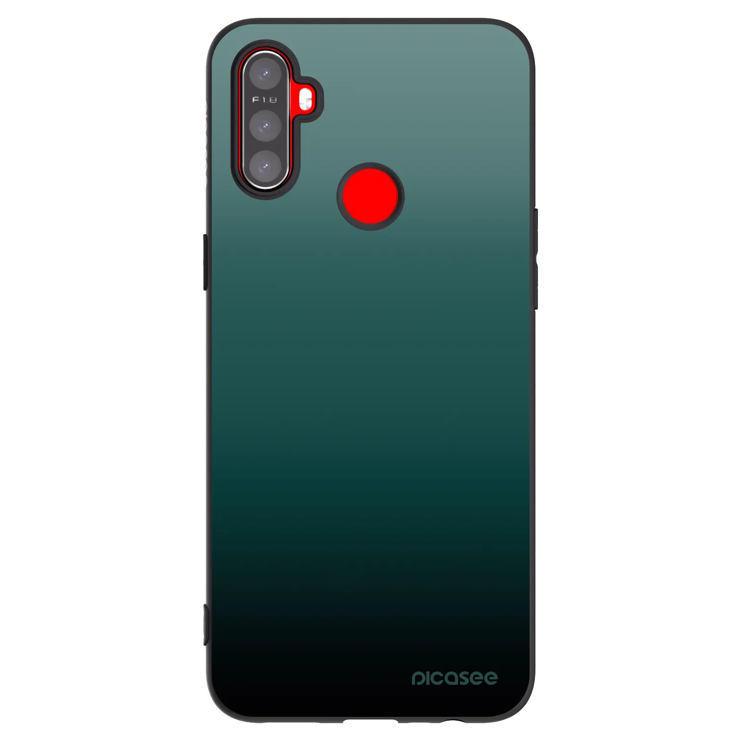 Picasee silikonski črni ovitek za Realme C3 - Verdant Fade