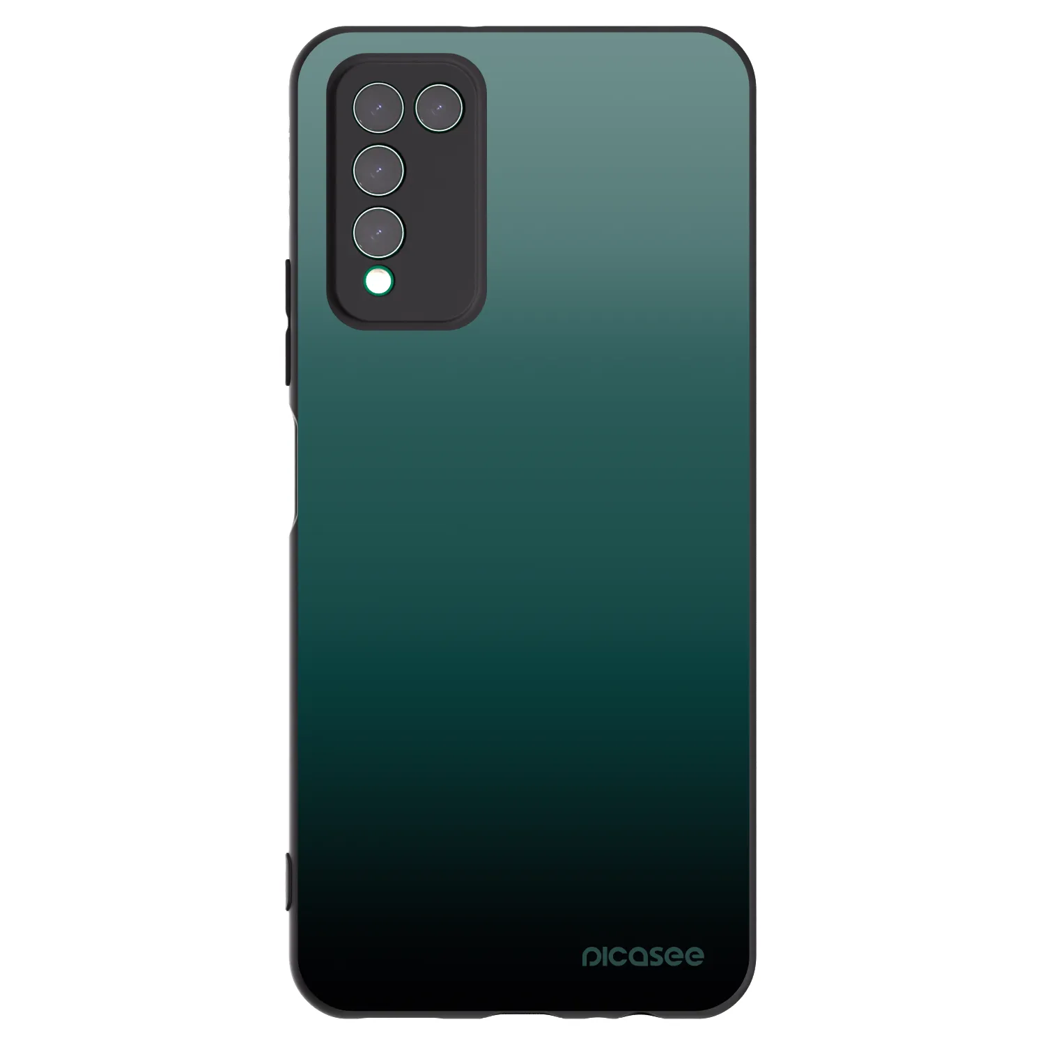 Picasee silikonski črni ovitek za Honor 10X Lite - Verdant Fade