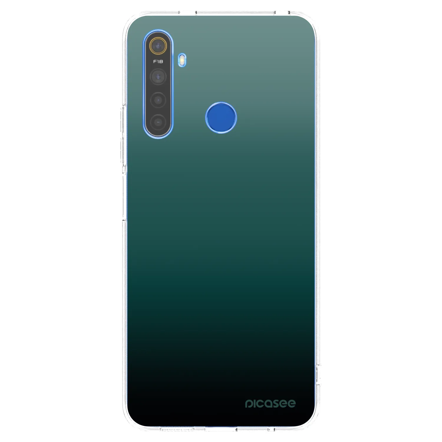 Picasee silikonski prozorni ovitek za Realme 5 - Verdant Fade