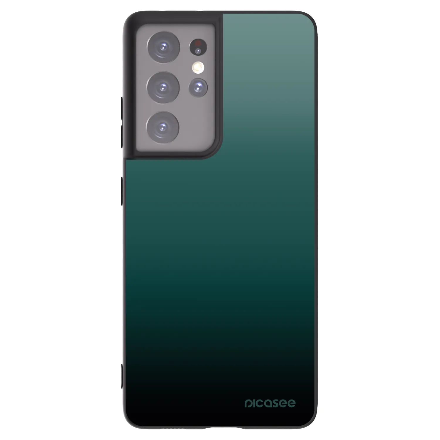 Picasee silikonski črni ovitek za Samsung Galaxy S21 Ultra 5G G998B - Verdant Fade