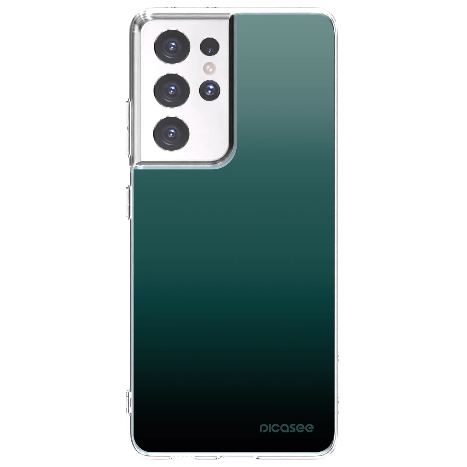 Picasee silikonski prozorni ovitek za Samsung Galaxy S21 Ultra 5G G998B - Verdant Fade