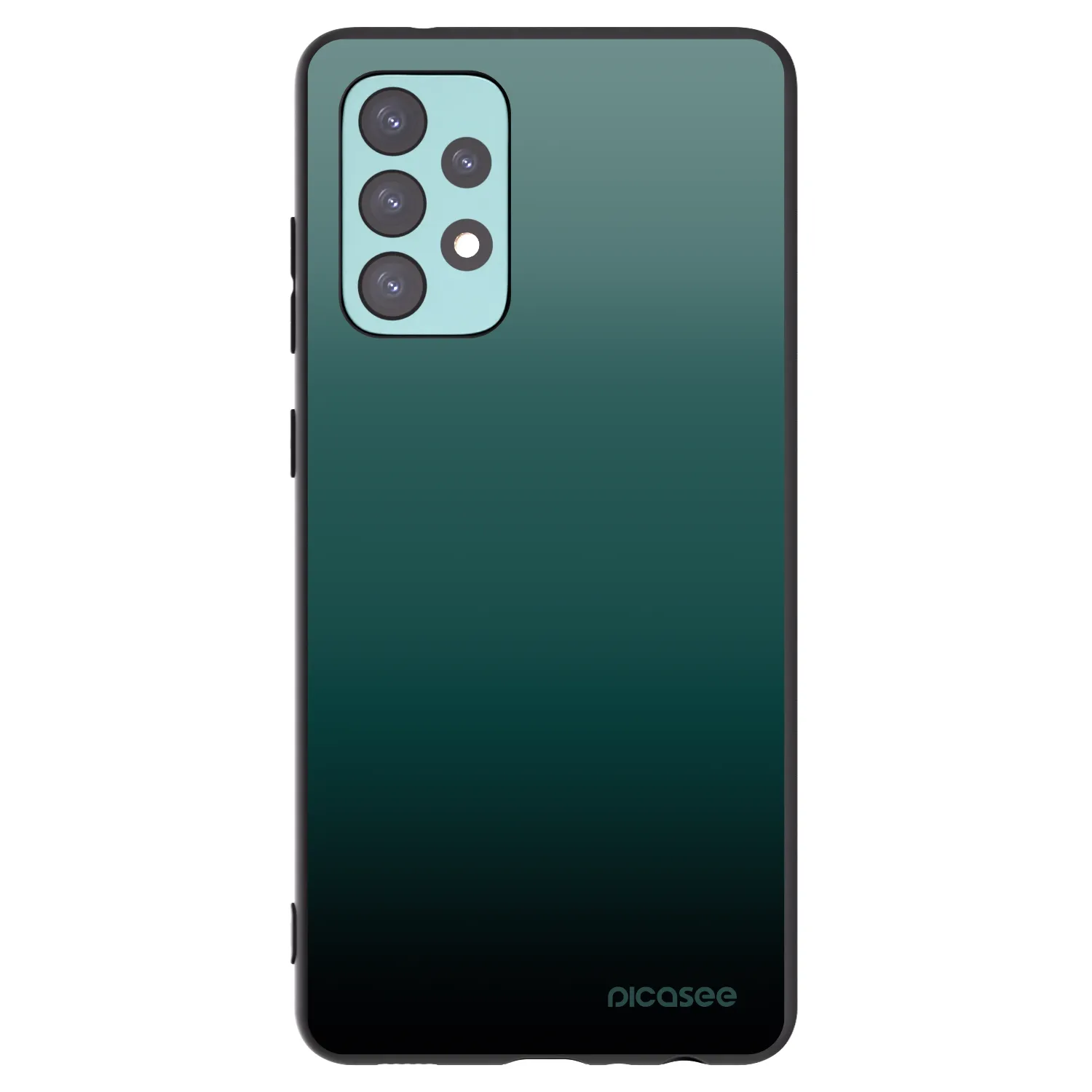 Picasee silikonski črni ovitek za Samsung Galaxy A72 A725F - Verdant Fade