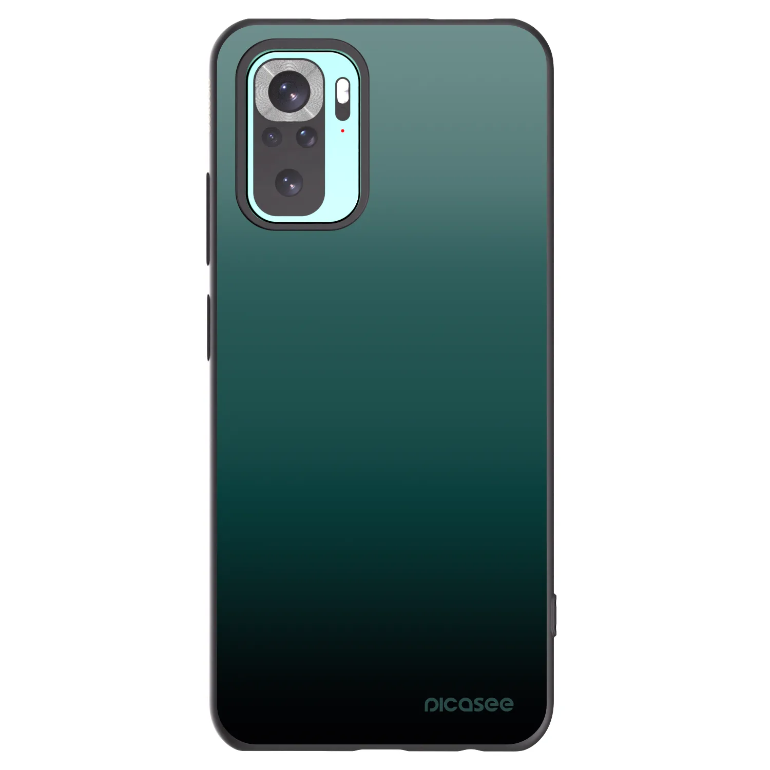 Picasee silikonski črni ovitek za Xiaomi Redmi Note 10 Pro - Verdant Fade