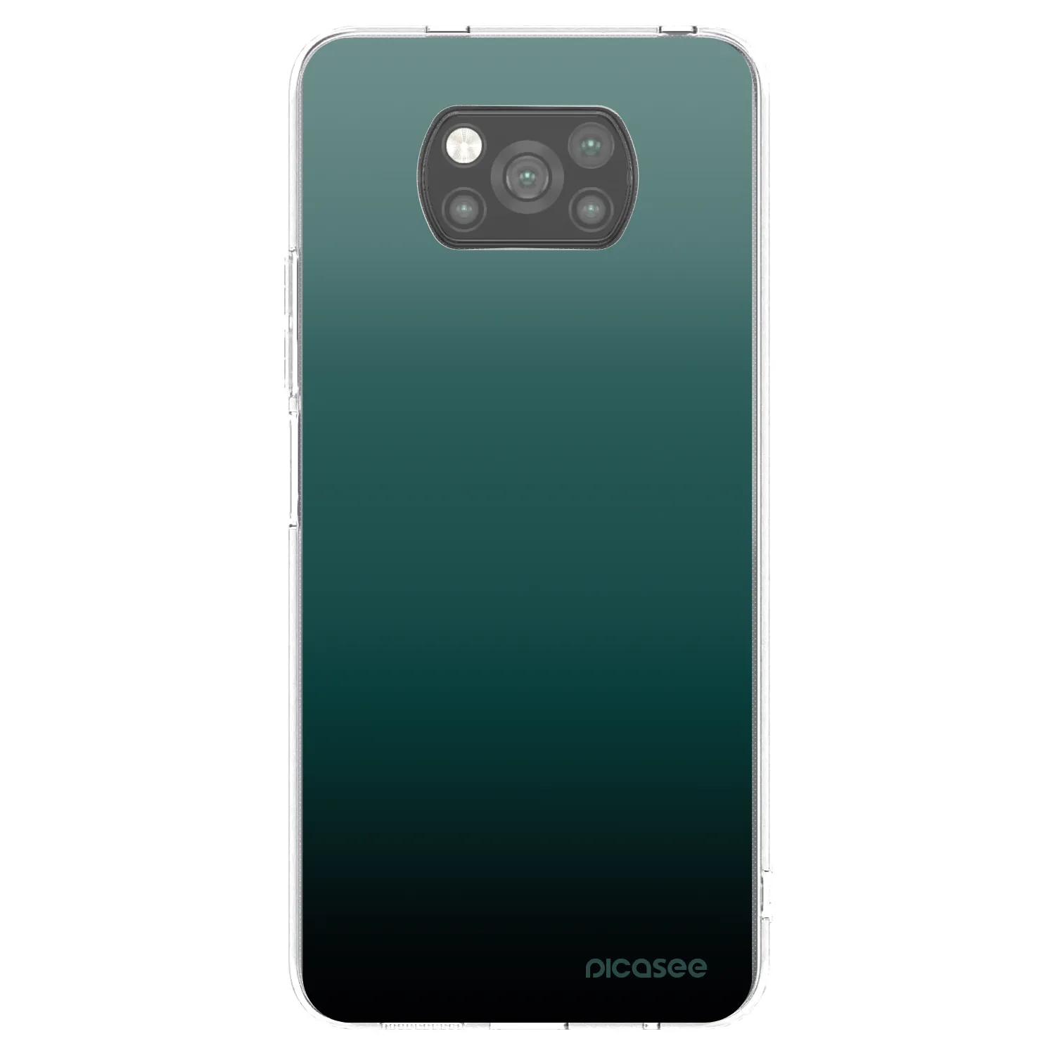 Picasee silikonski črni ovitek za Xiaomi Poco X3 Pro - Verdant Fade