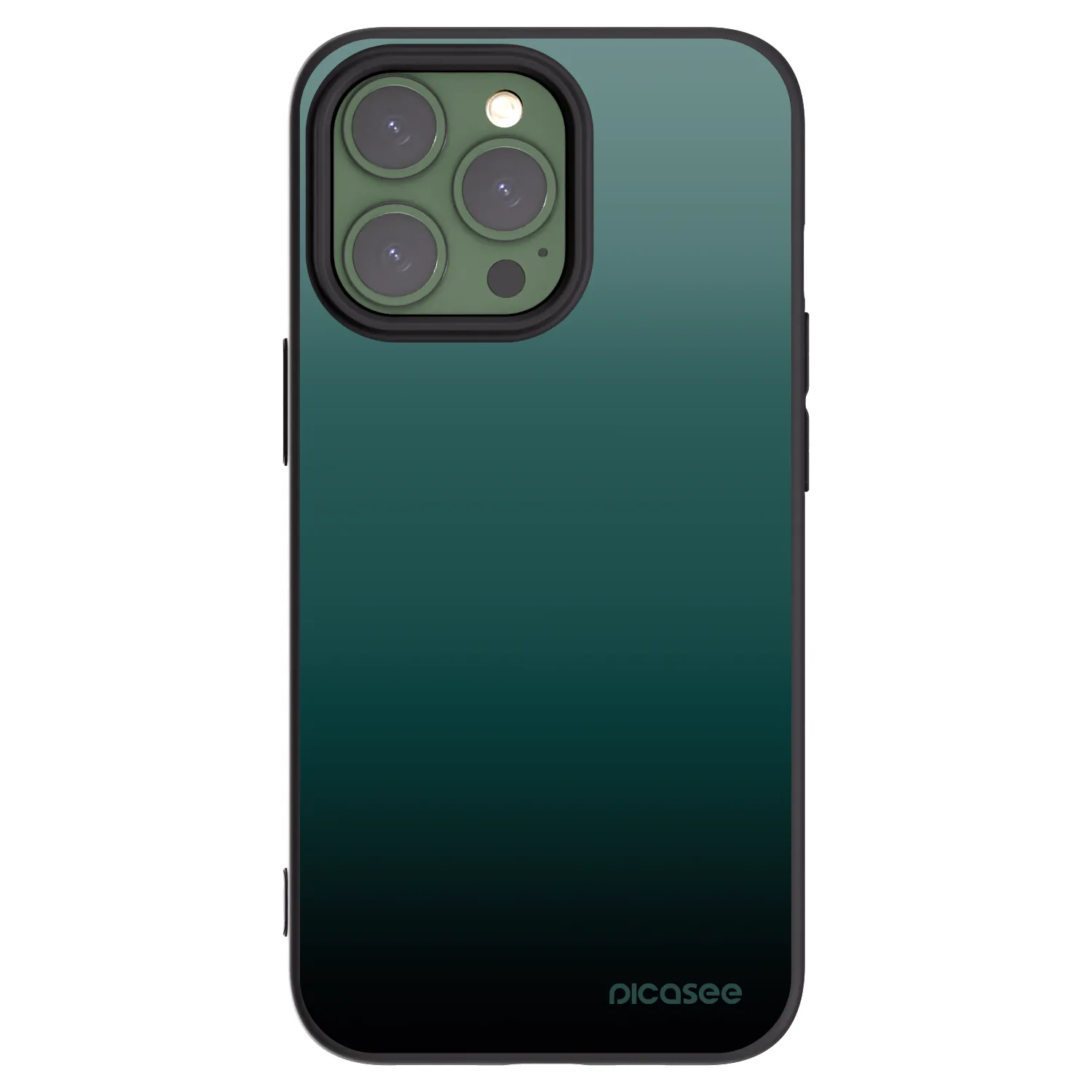 Picasee silikonski črni ovitek za Apple iPhone 13 Pro - Verdant Fade