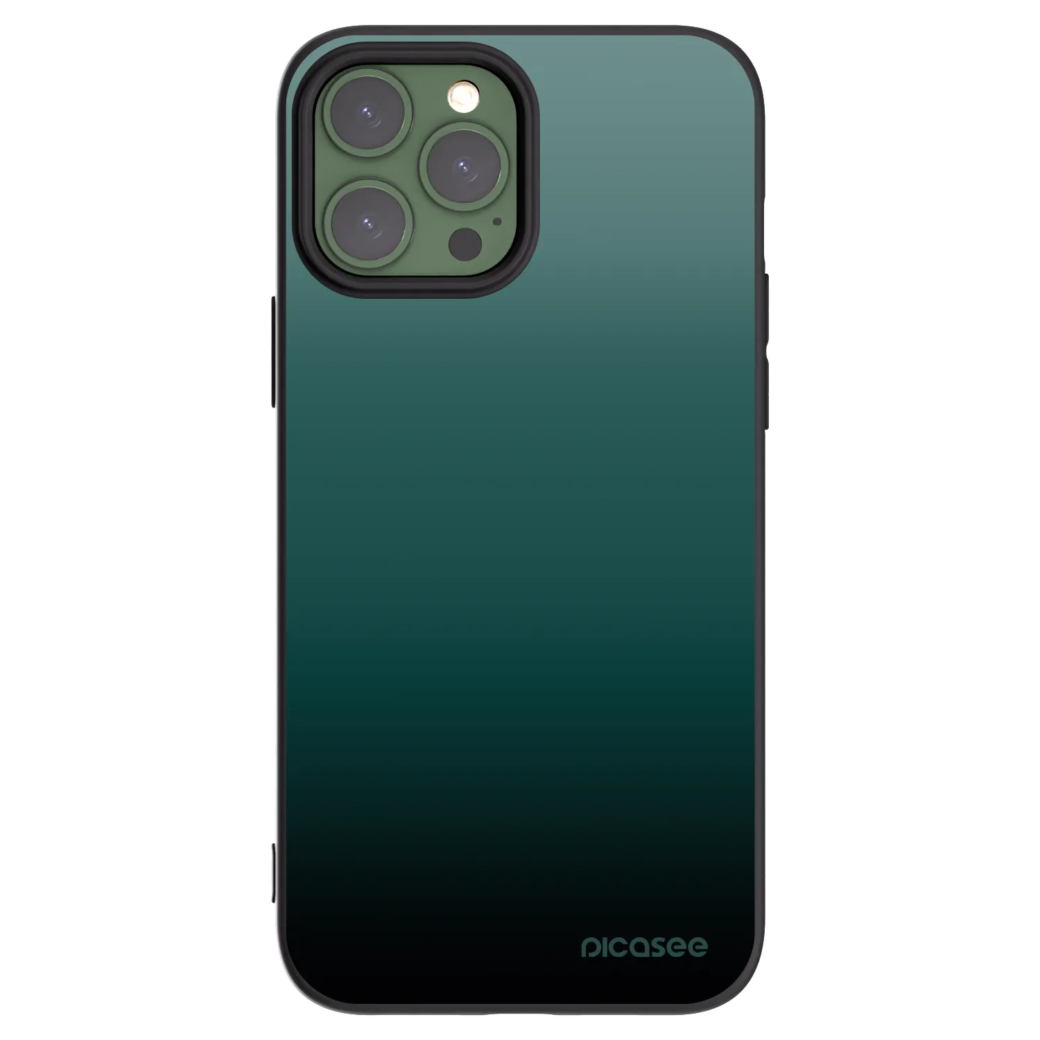 Picasee silikonski črni ovitek za Apple iPhone 13 Pro Max - Verdant Fade