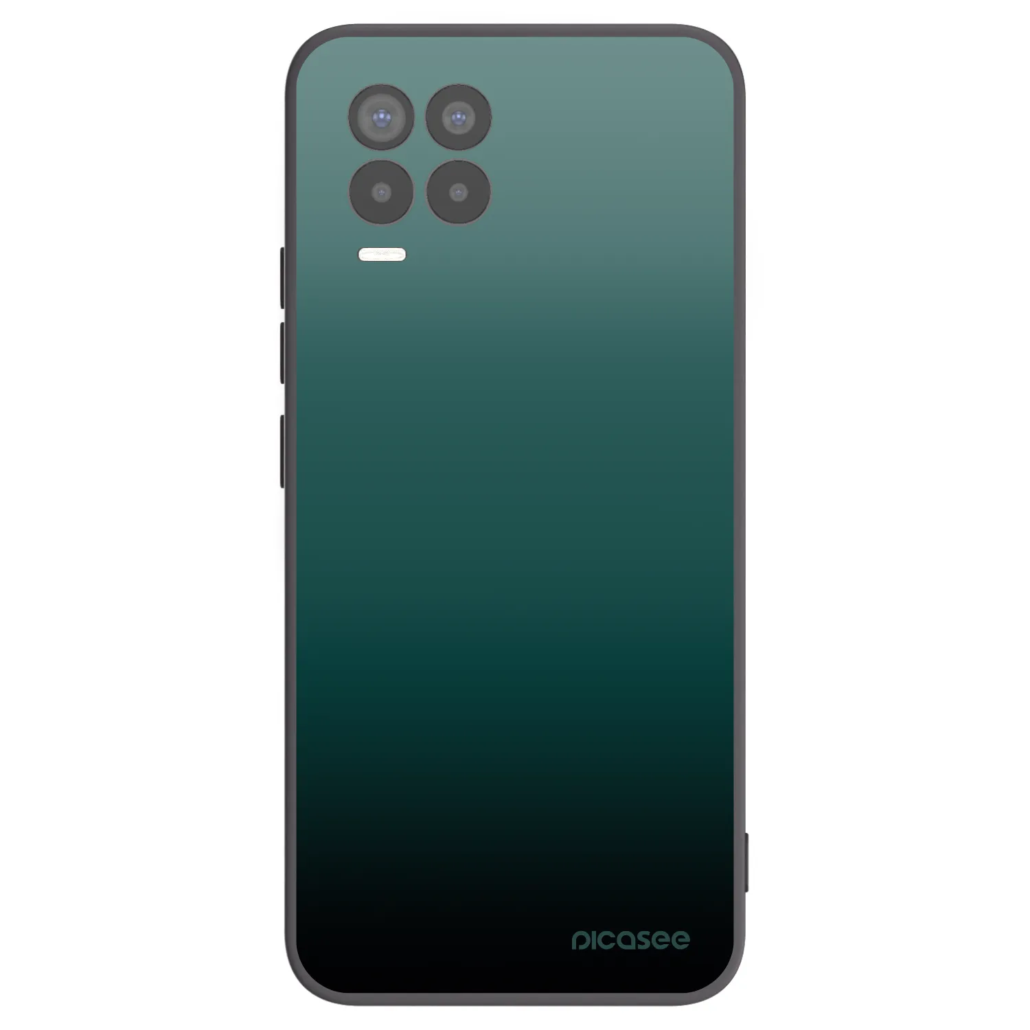Picasee silikonski črni ovitek za Realme 8 4G - Verdant Fade