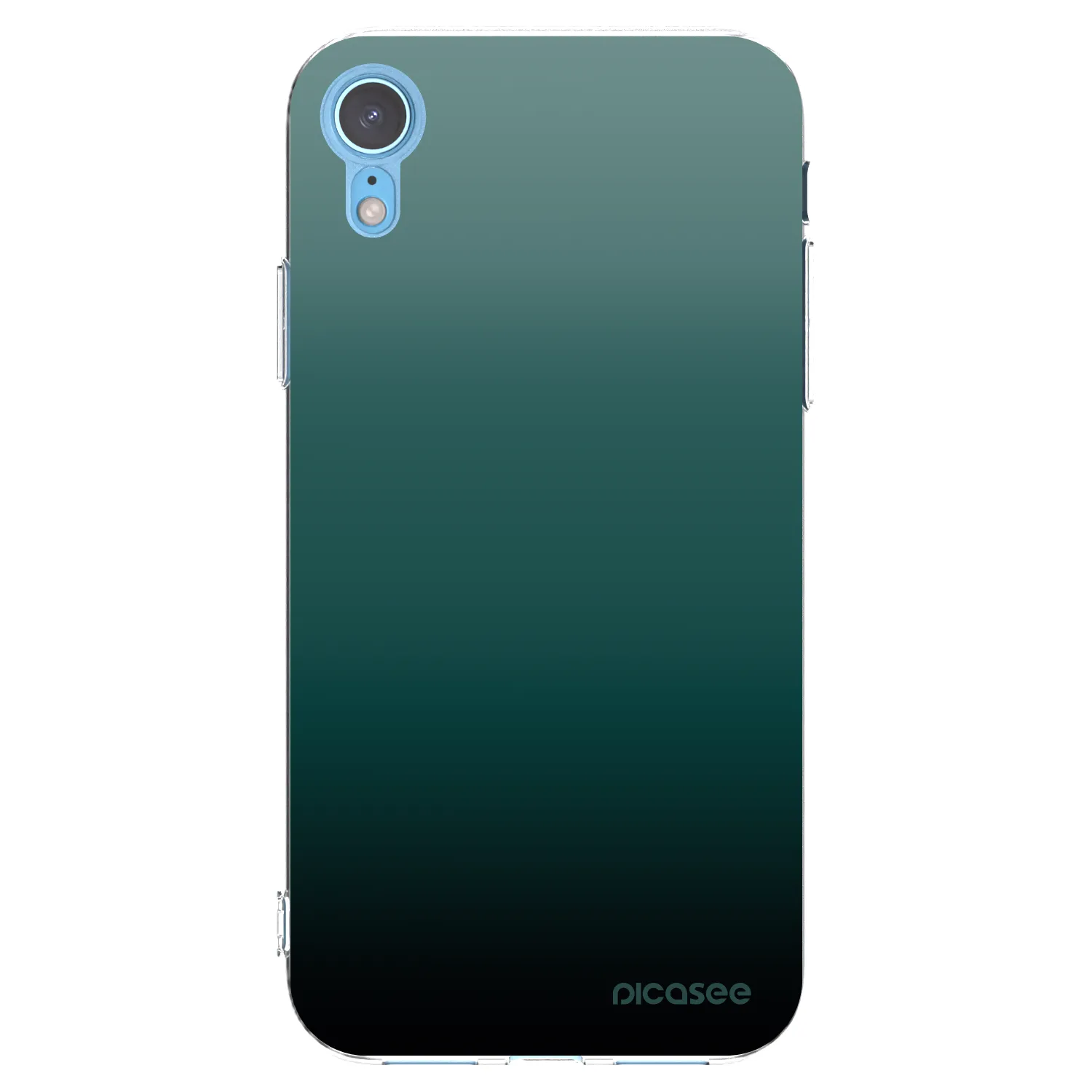 Picasee silikonski prozorni ovitek za Apple iPhone XR - Verdant Fade