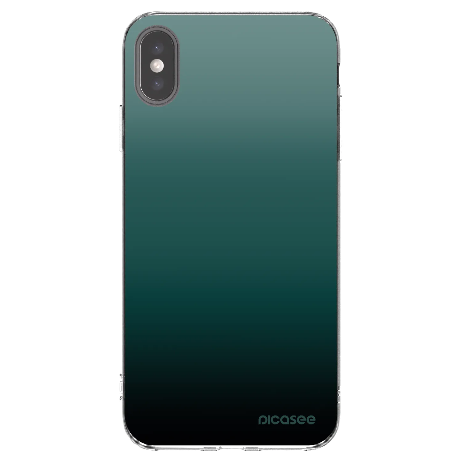 Picasee silikonski prozorni ovitek za Apple iPhone XS Max - Verdant Fade