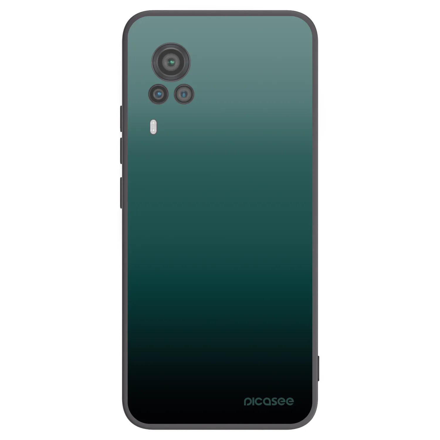 Picasee silikonski črni ovitek za Vivo X60 Pro 5G - Verdant Fade