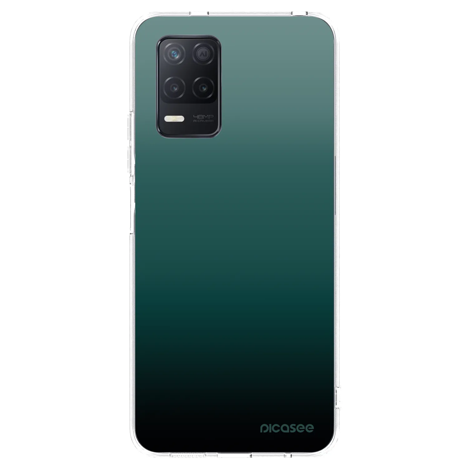 Picasee silikonski prozorni ovitek za Realme 8 5G - Verdant Fade