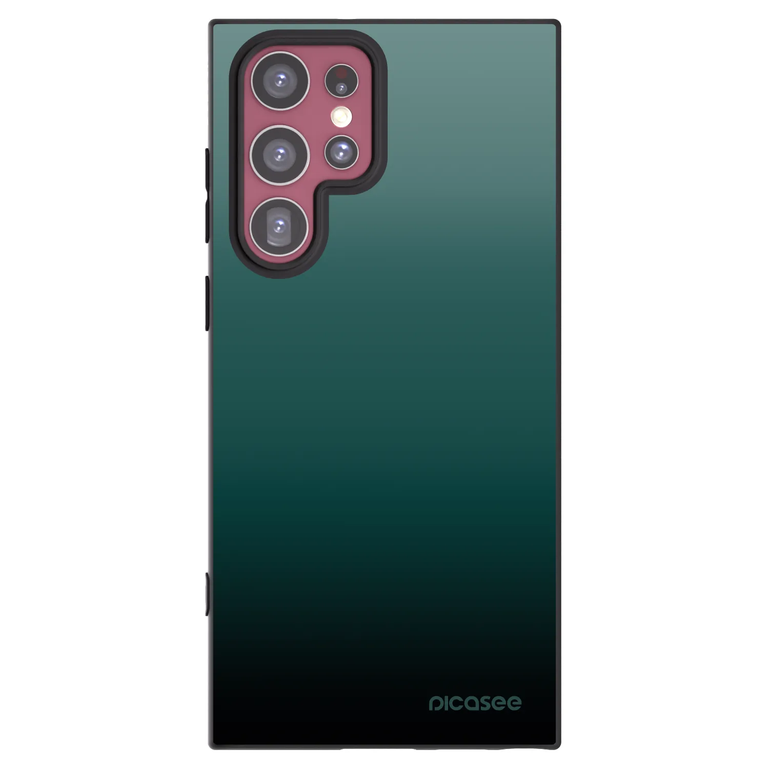 Picasee silikonski črni ovitek za Samsung Galaxy S22 Ultra 5G - Verdant Fade