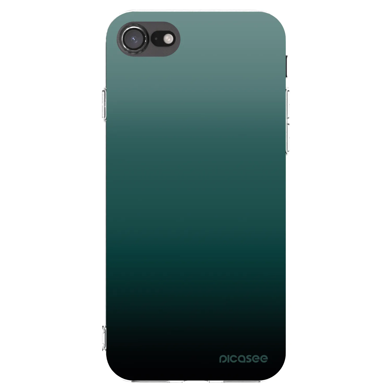 Picasee silikonski prozorni ovitek za Apple iPhone SE 2022 - Verdant Fade