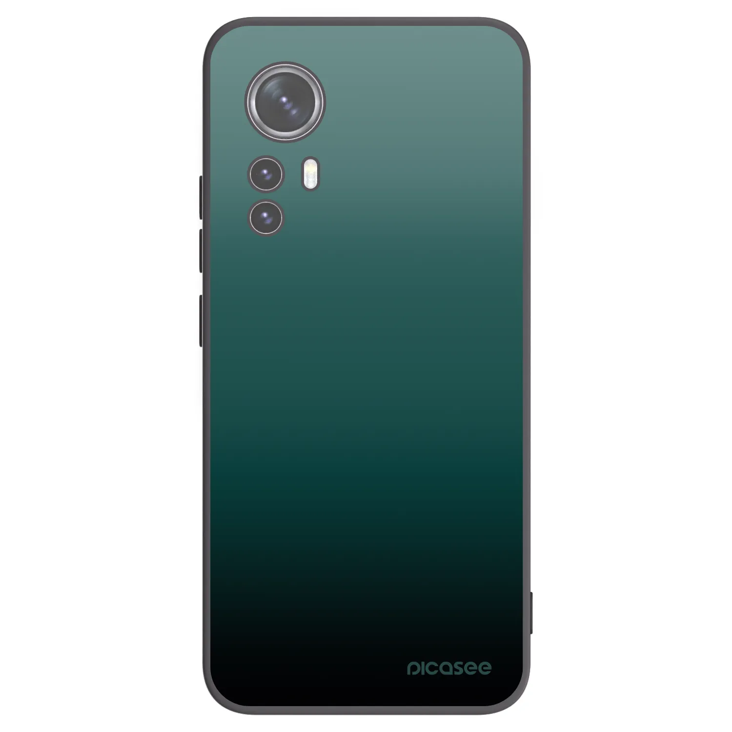 Picasee silikonski črni ovitek za Xiaomi 12X - Verdant Fade