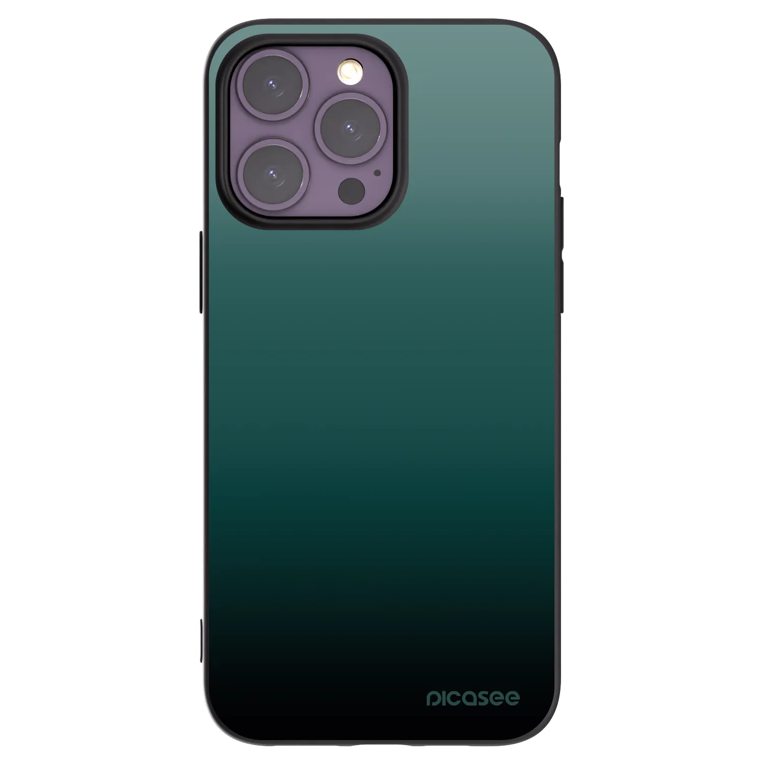 Picasee silikonski črni ovitek za Apple iPhone 14 Pro Max - Verdant Fade