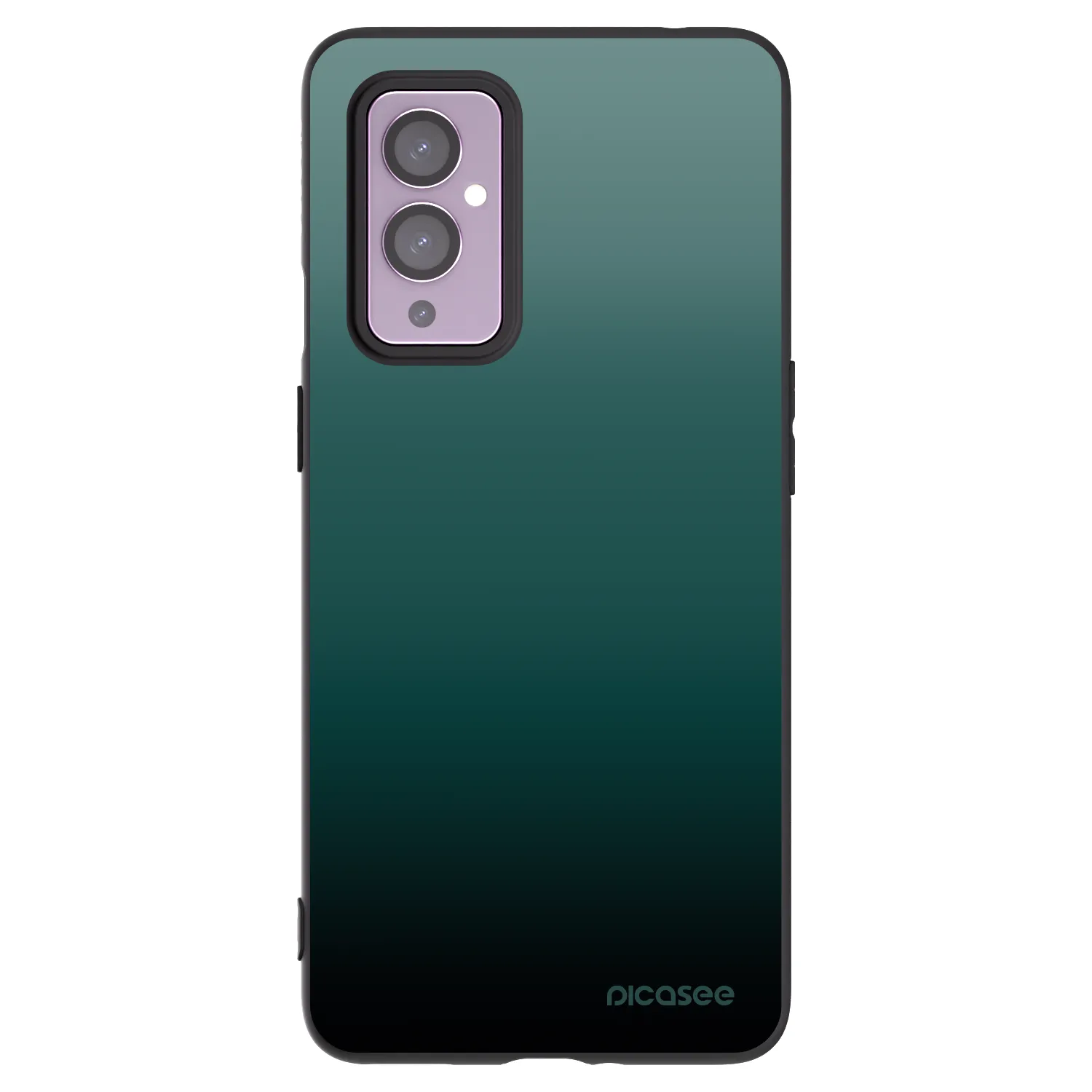 Picasee silikonski črni ovitek za OnePlus 9 - Verdant Fade