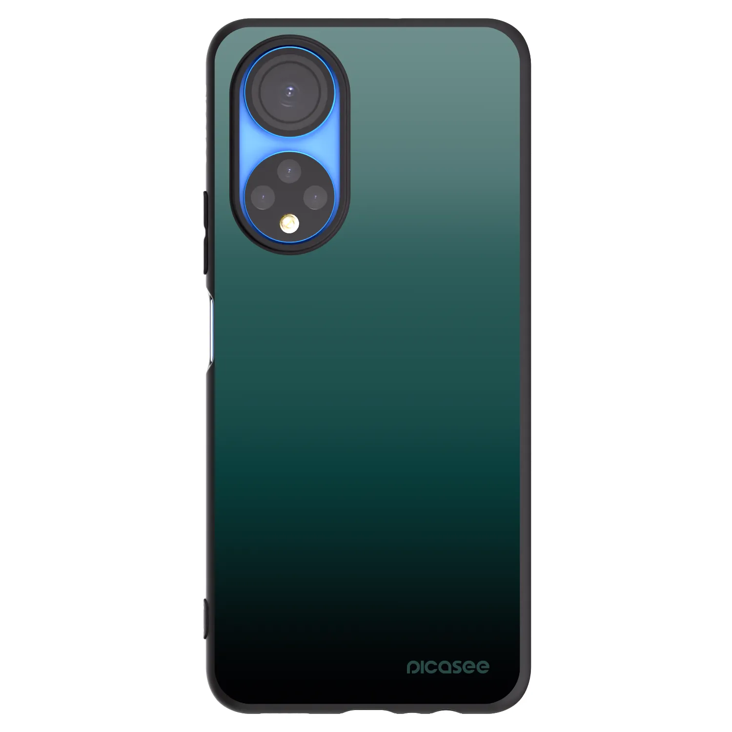 Picasee silikonski črni ovitek za Honor X7 - Verdant Fade