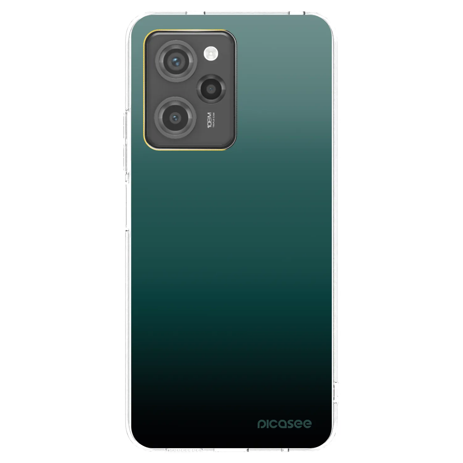 Picasee silikonski črni ovitek za Xiaomi Poco X5 Pro - Verdant Fade