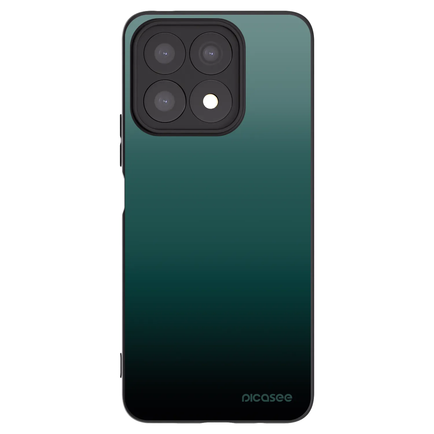 Picasee silikonski črni ovitek za Honor X8a - Verdant Fade