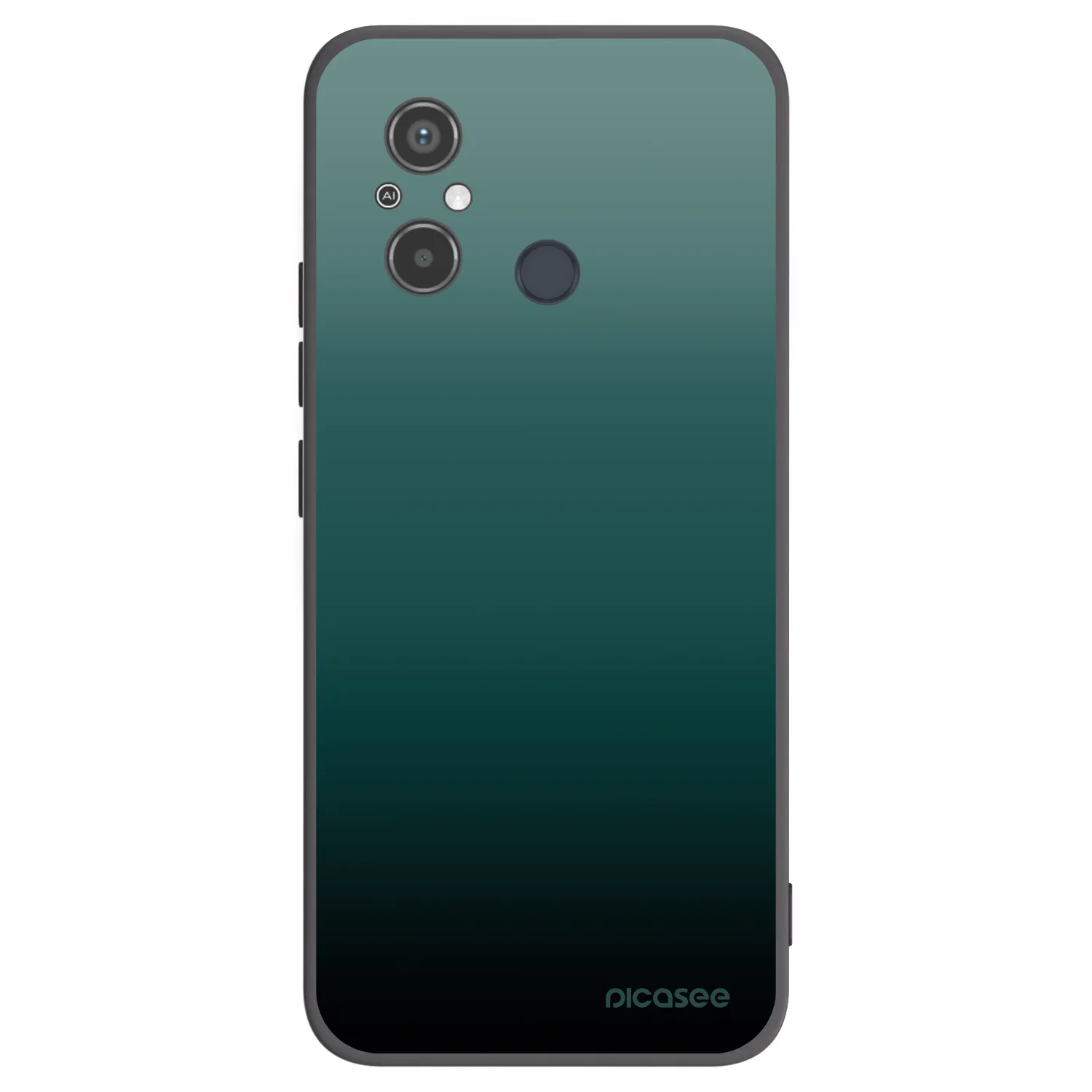 Picasee silikonski črni ovitek za Xiaomi Redmi 12C - Verdant Fade