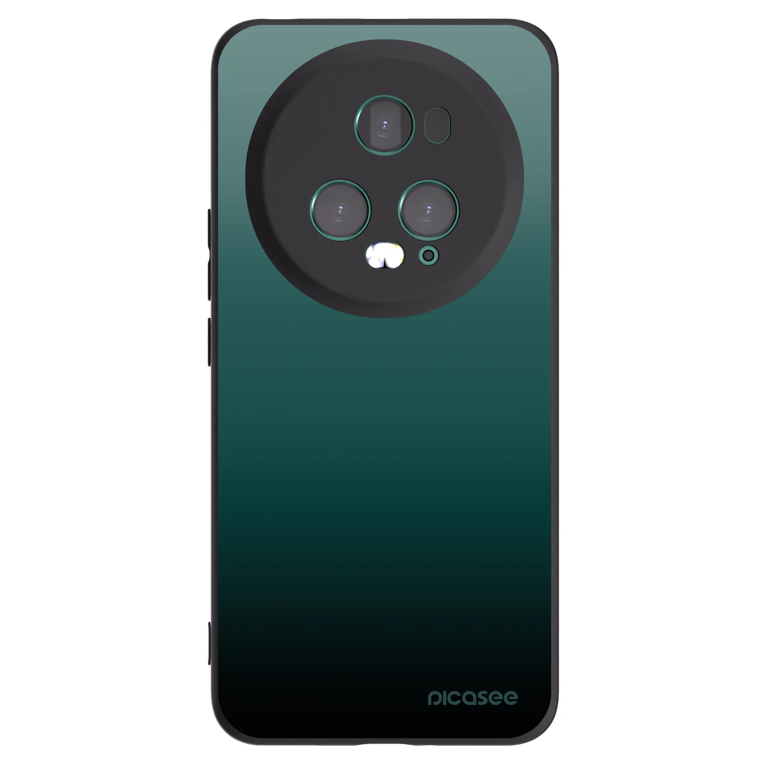 Picasee silikonski črni ovitek za Honor Magic5 Pro - Verdant Fade