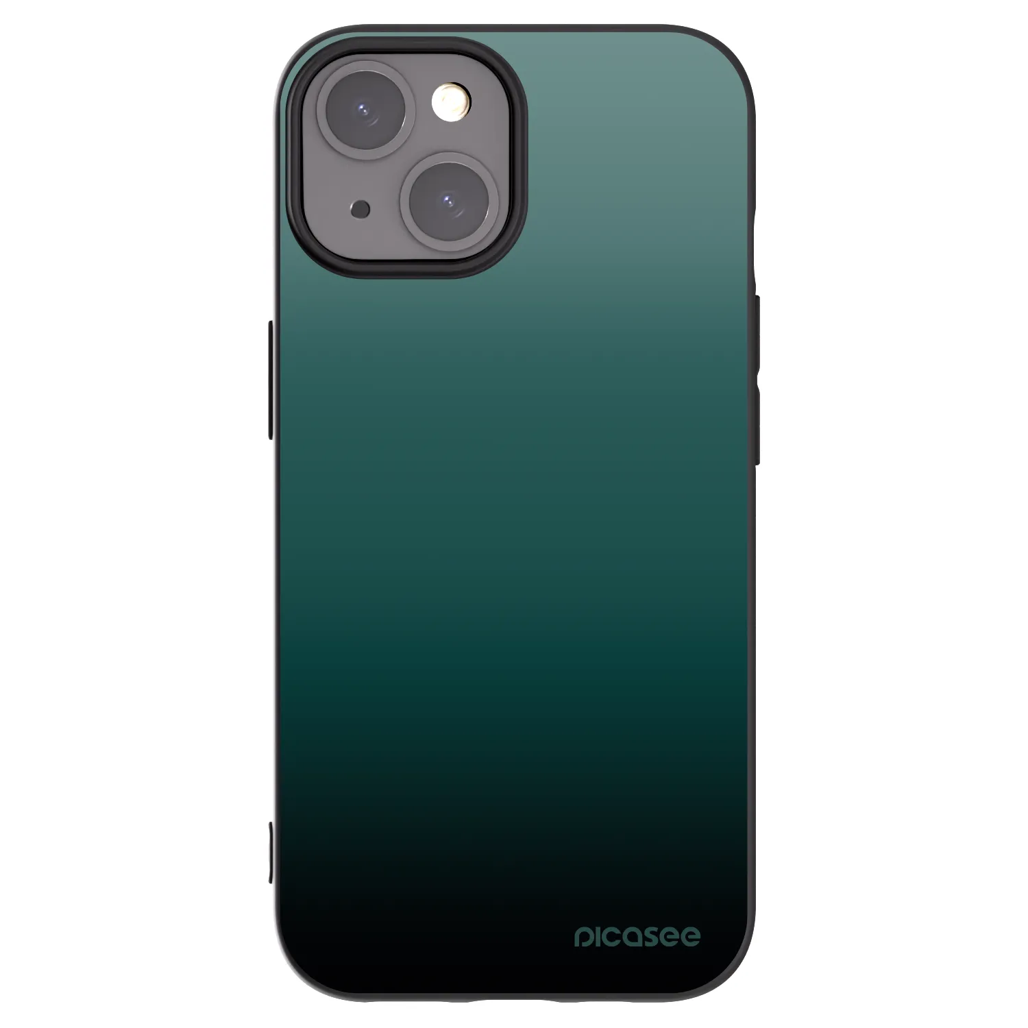 Picasee silikonski črni ovitek za Apple iPhone 15 - Verdant Fade