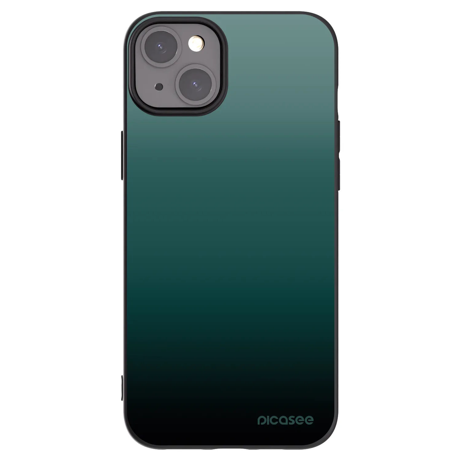 Picasee silikonski črni ovitek za Apple iPhone 15 Plus - Verdant Fade
