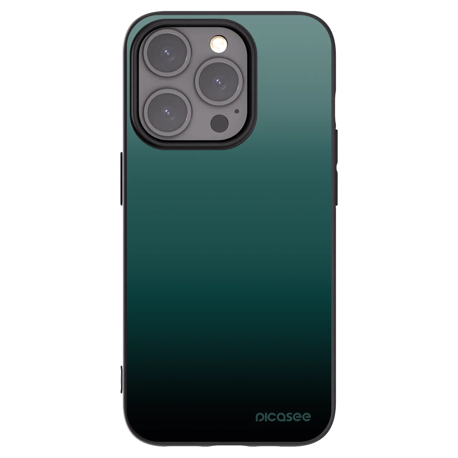 Picasee silikonski črni ovitek za Apple iPhone 15 Pro - Verdant Fade