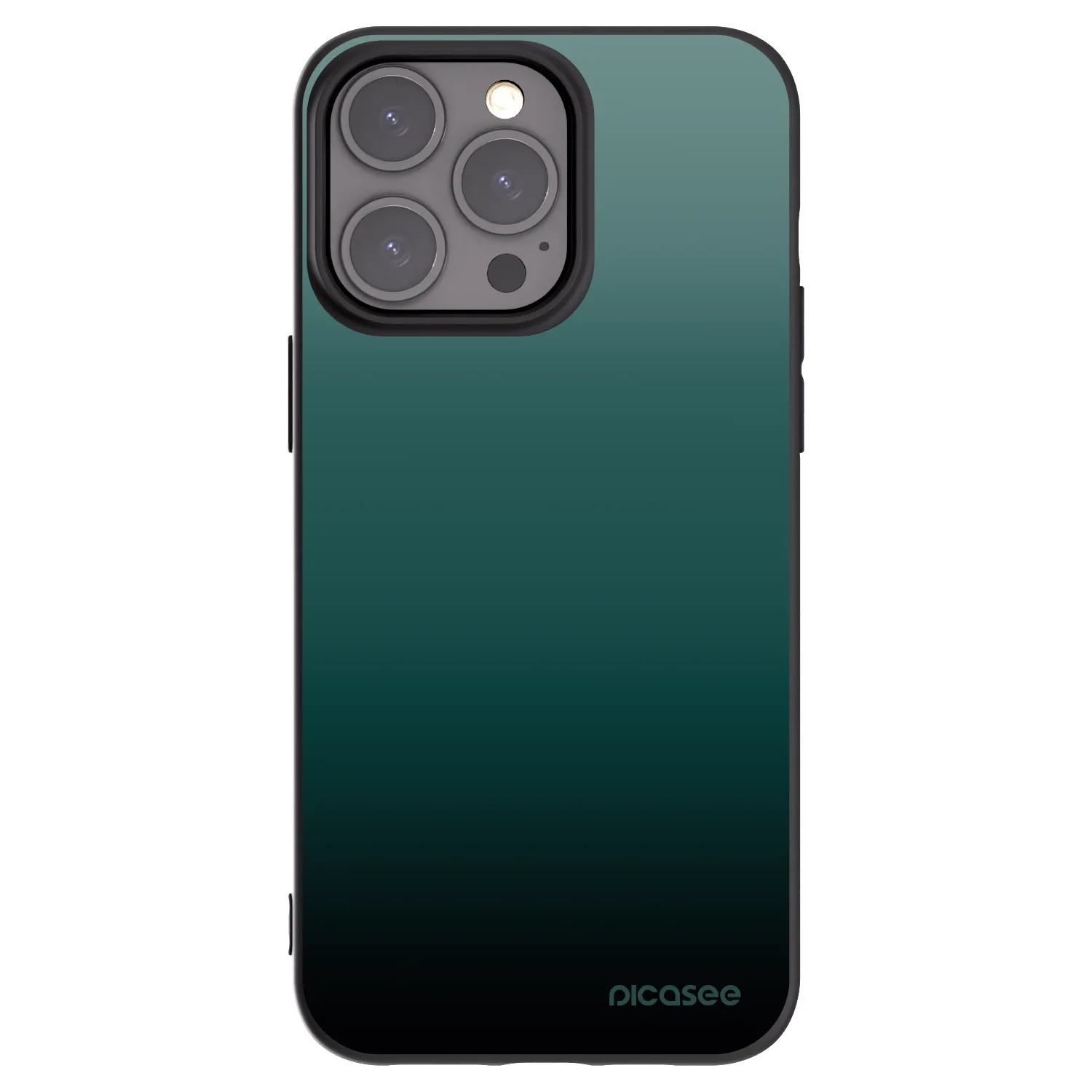 Picasee silikonski črni ovitek za Apple iPhone 15 Pro Max - Verdant Fade