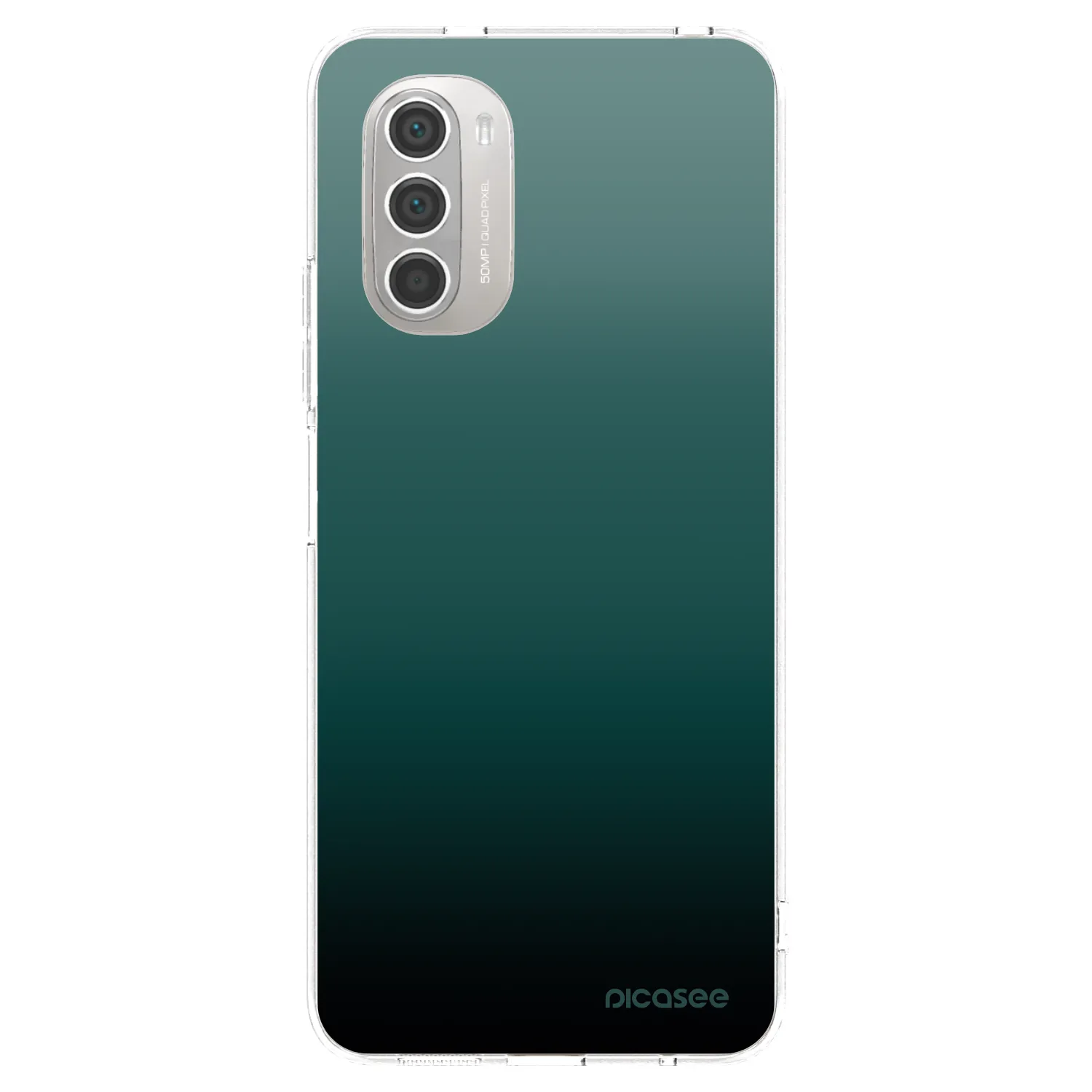 Picasee silikonski prozorni ovitek za Motorola Moto G51 - Verdant Fade