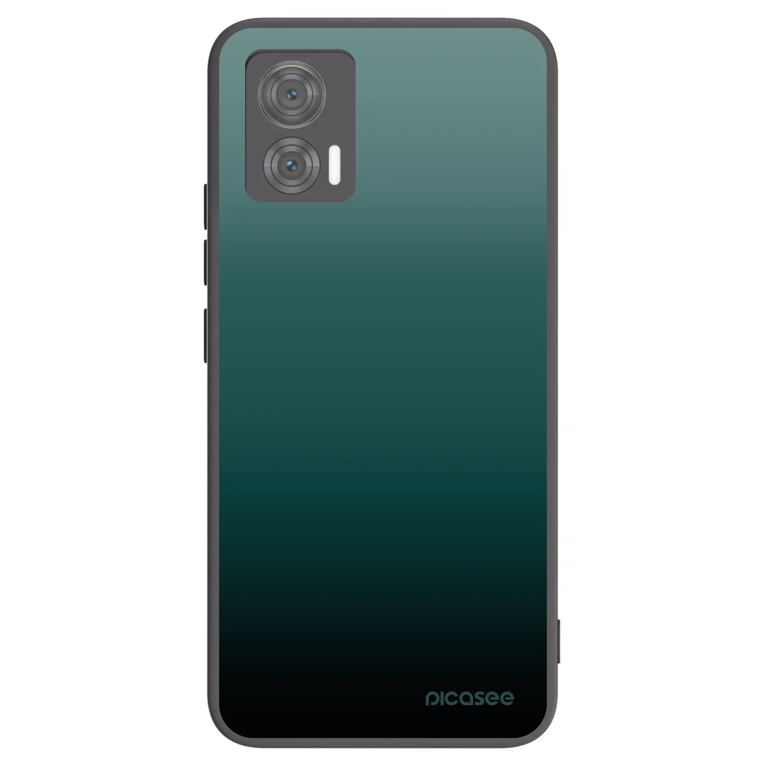 Picasee silikonski črni ovitek za Motorola Edge 30 Neo - Verdant Fade