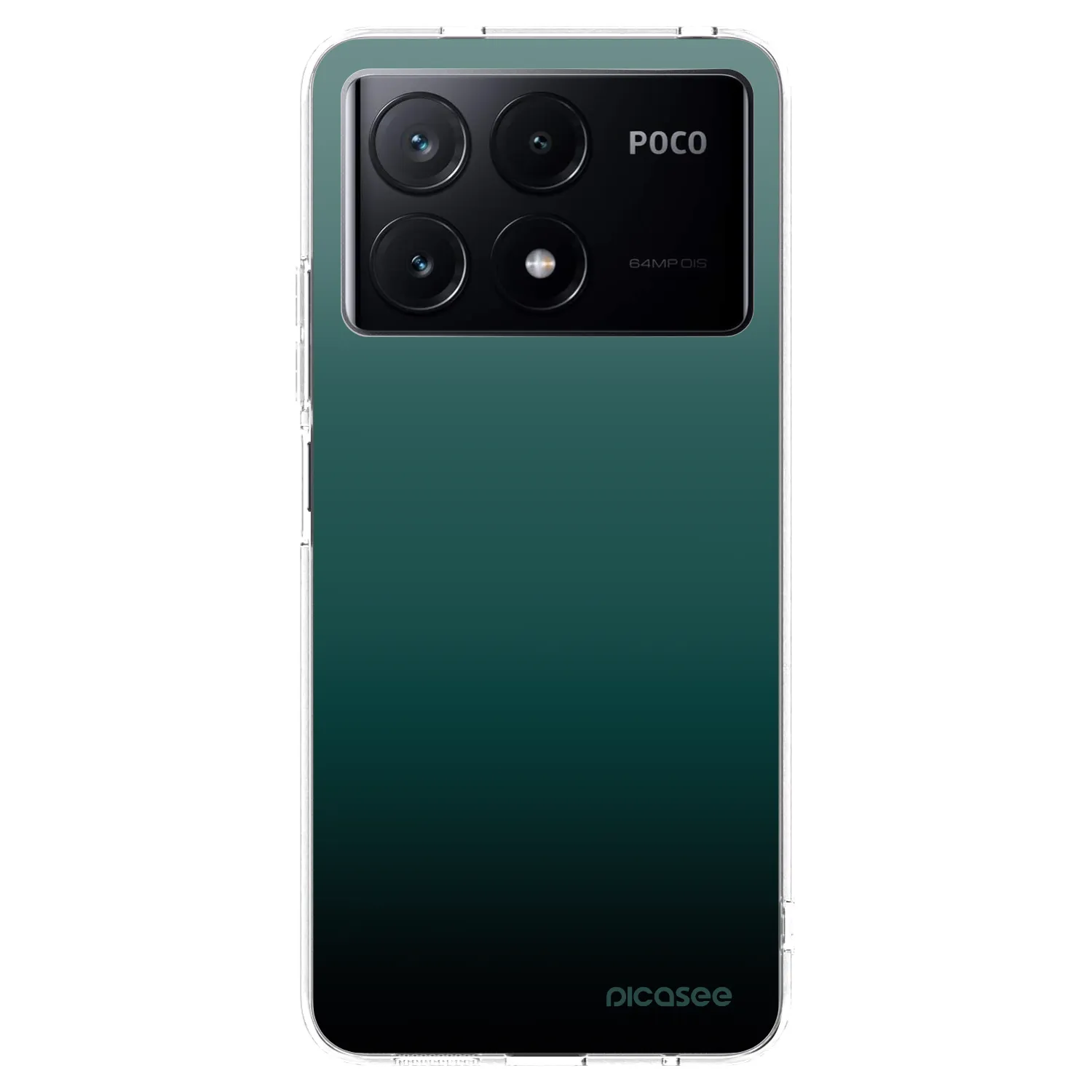 Picasee silikonski prozorni ovitek za Xiaomi Poco X6 Pro - Verdant Fade