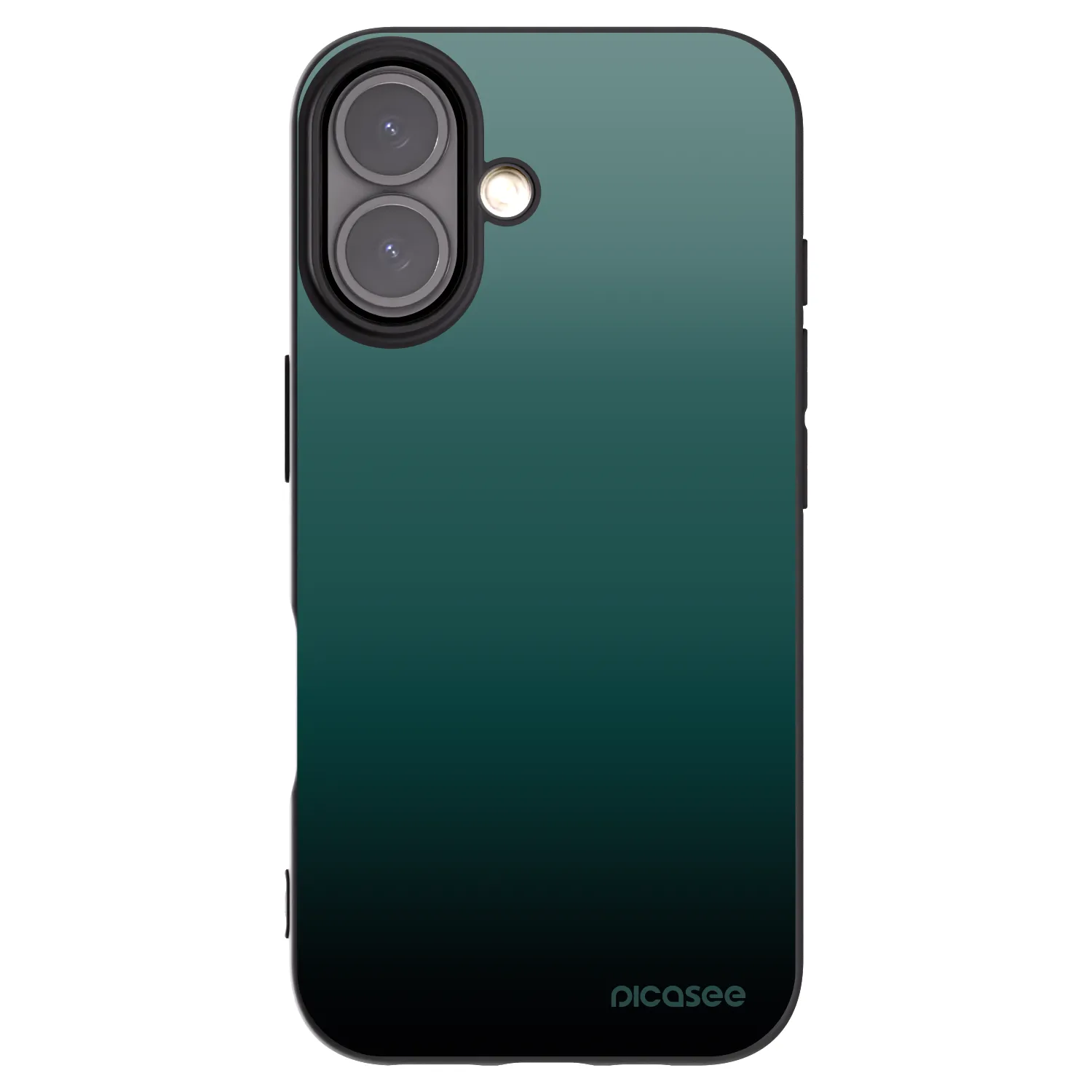 Picasee silikonski črni ovitek za Apple iPhone 16 - Verdant Fade