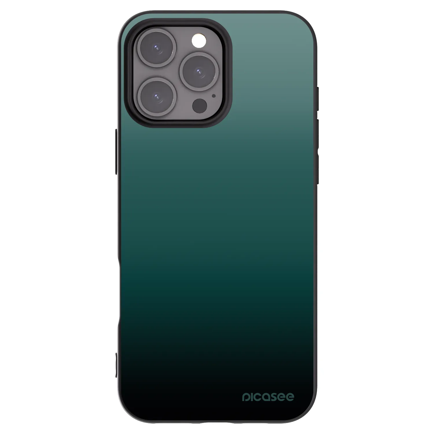 Picasee silikonski črni ovitek za Apple iPhone 16 Pro Max - Verdant Fade
