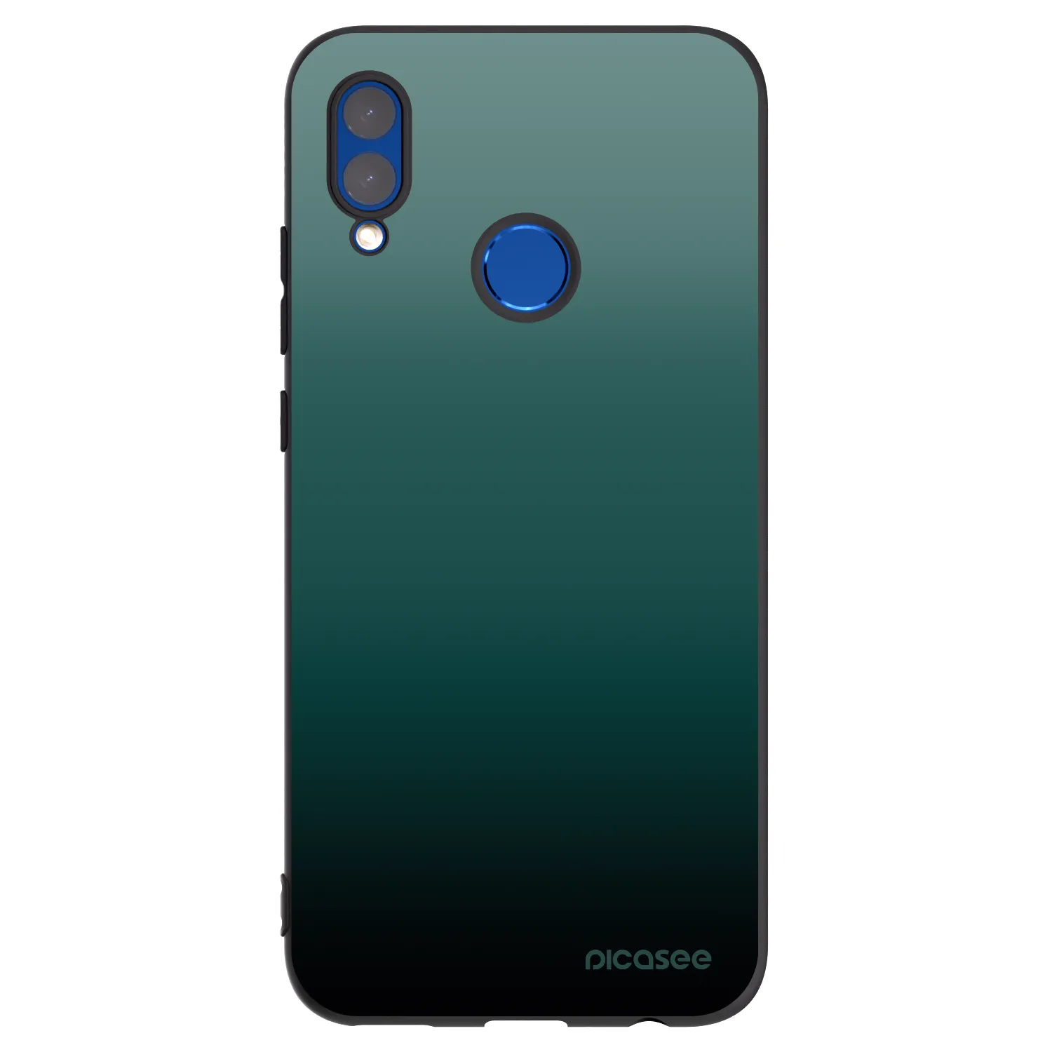 Picasee silikonski črni ovitek za Huawei P Smart 2019 - Verdant Fade
