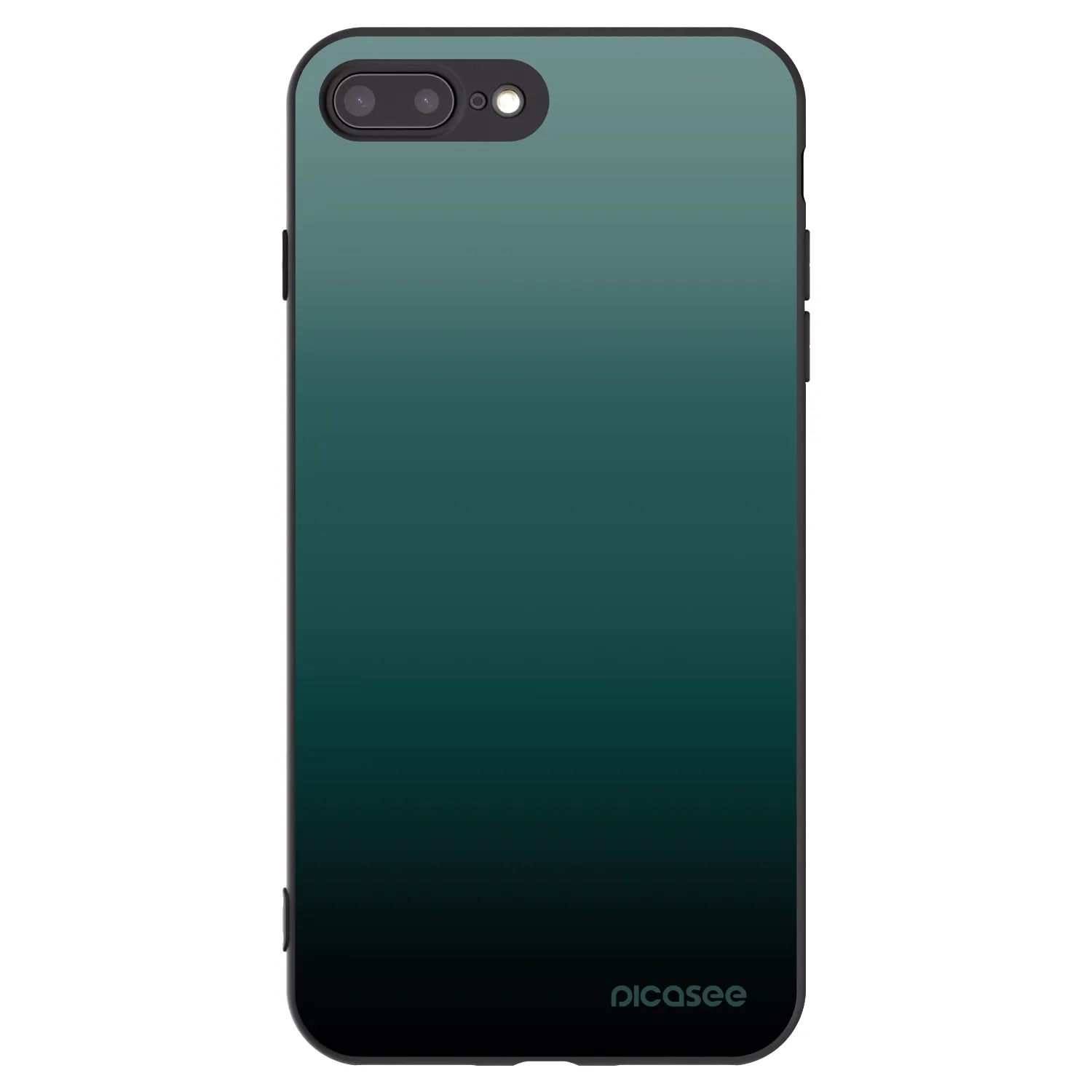 Picasee silikonski črni ovitek za Apple iPhone 7 Plus - Verdant Fade