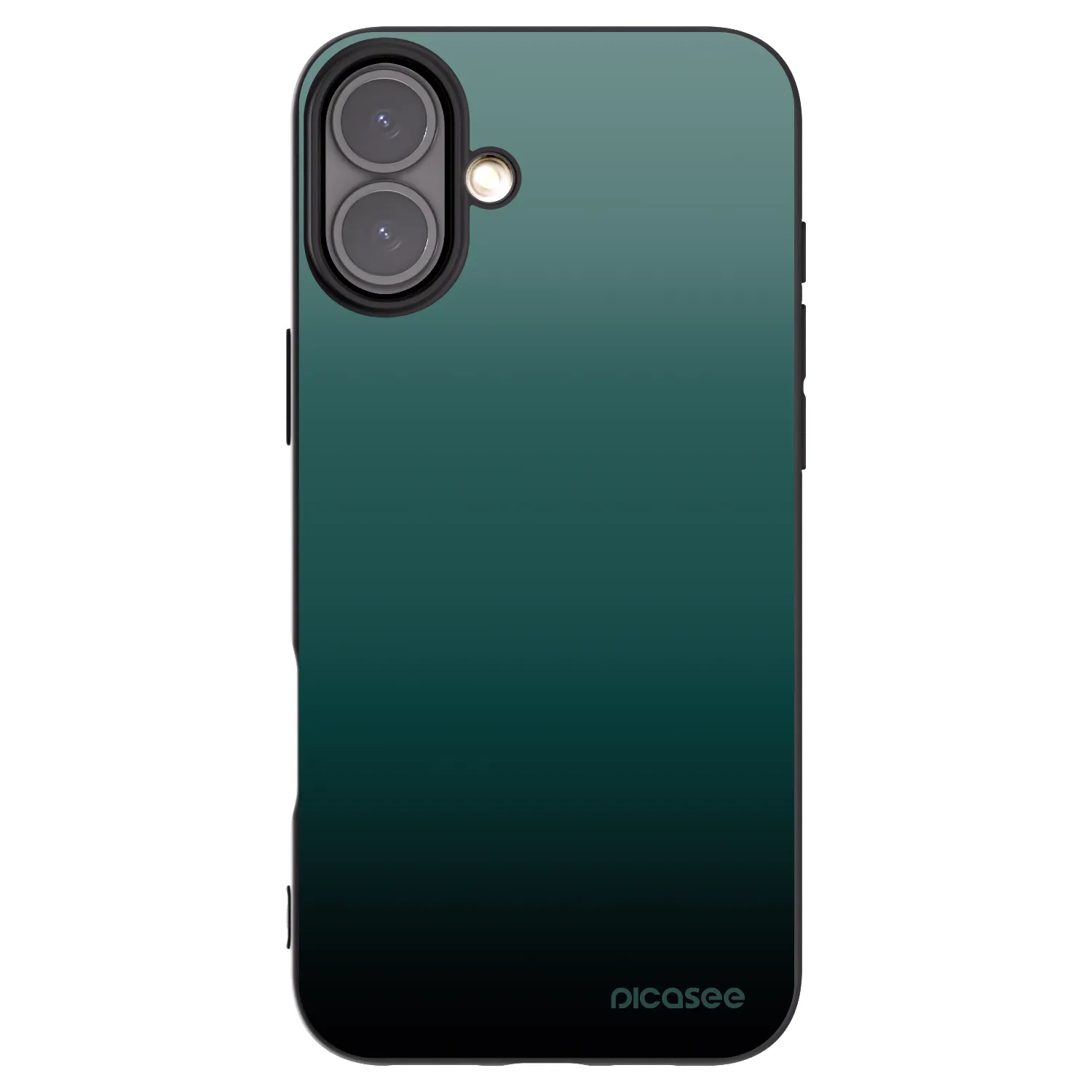 Picasee silikonski črni ovitek za Apple iPhone 16 Plus - Verdant Fade