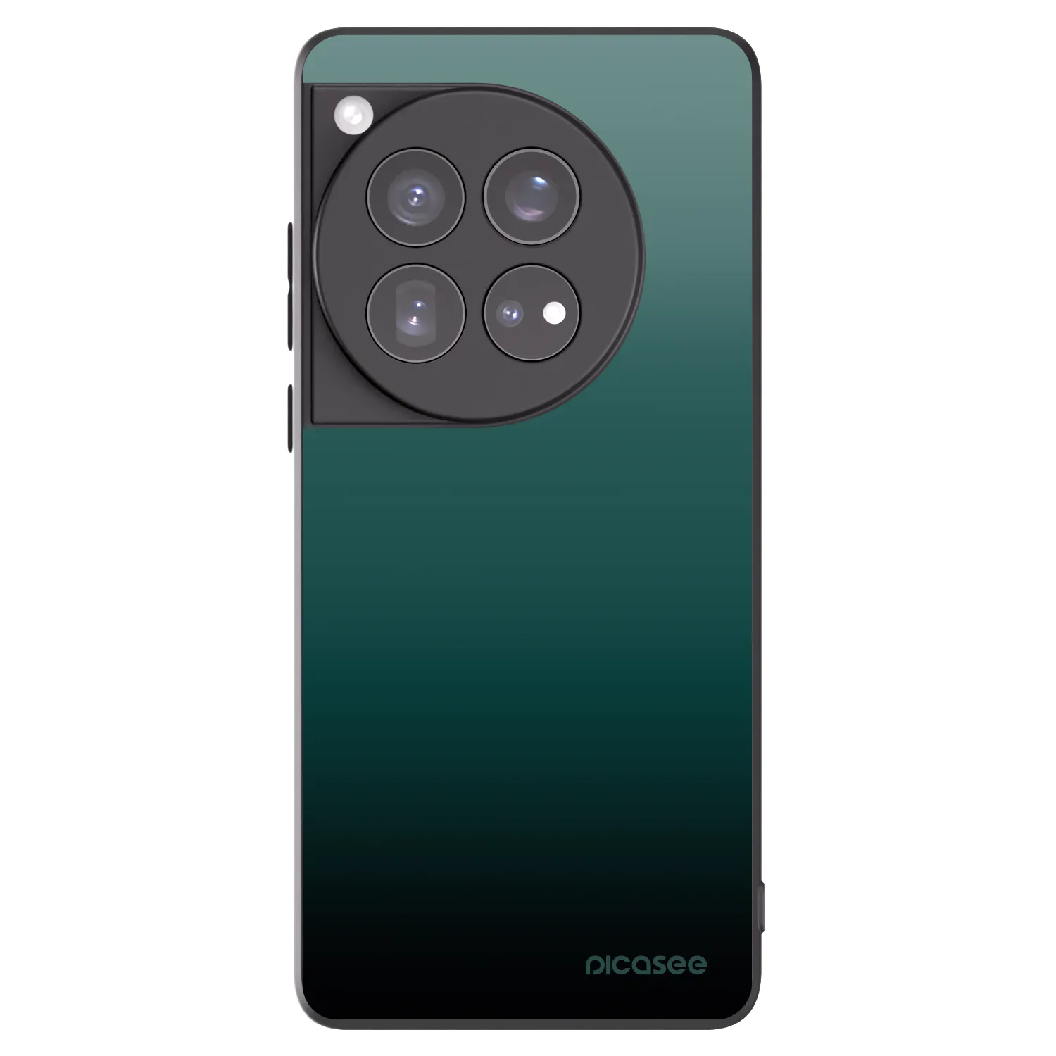 Picasee silikonski črni ovitek za OnePlus 12 5G - Verdant Fade