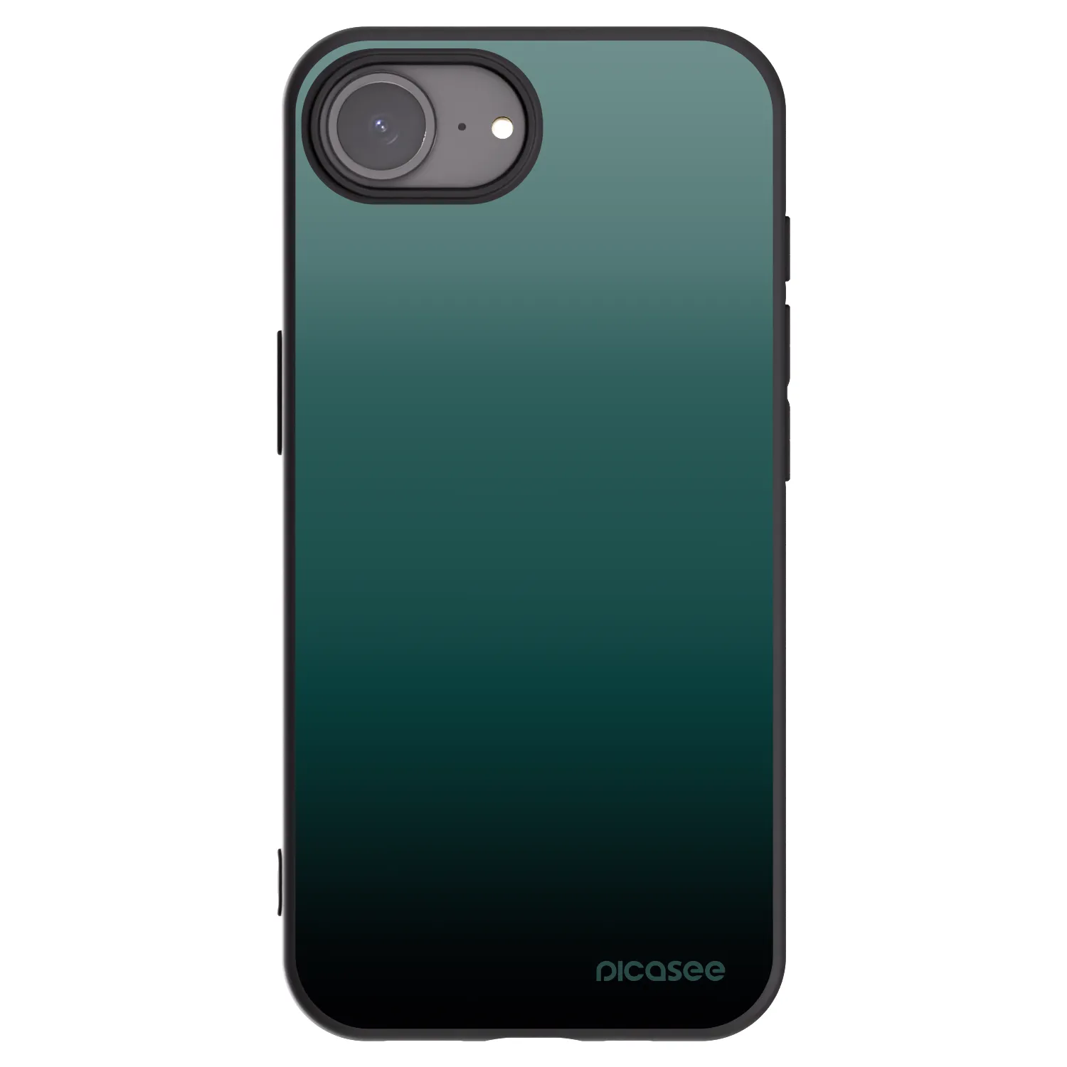 Picasee silikonski črni ovitek za Apple iPhone 16e - Verdant Fade