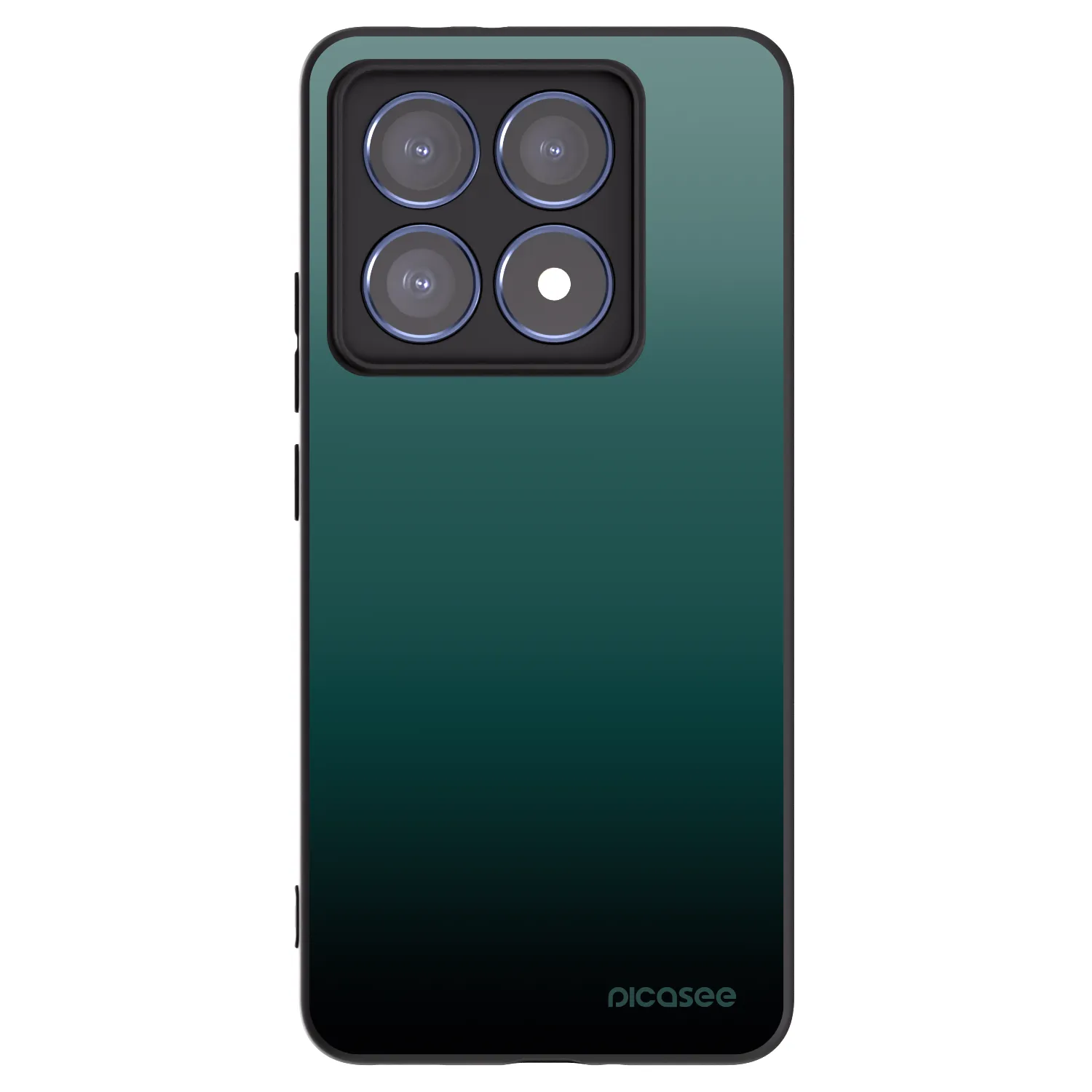 Picasee silikonski črni ovitek za Xiaomi 14T Pro - Verdant Fade