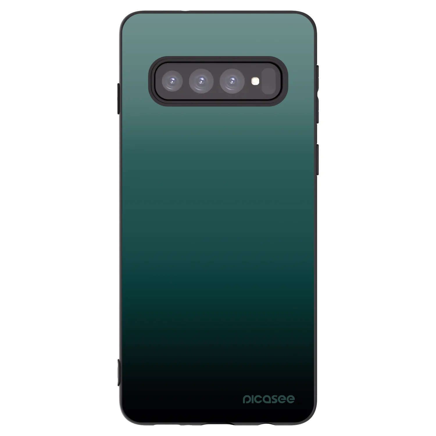Picasee silikonski črni ovitek za Samsung Galaxy S10 G973 - Verdant Fade