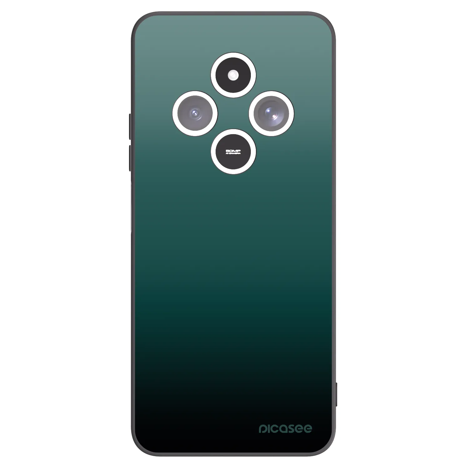 Picasee silikonski črni ovitek za Xiaomi Redmi 14C - Verdant Fade