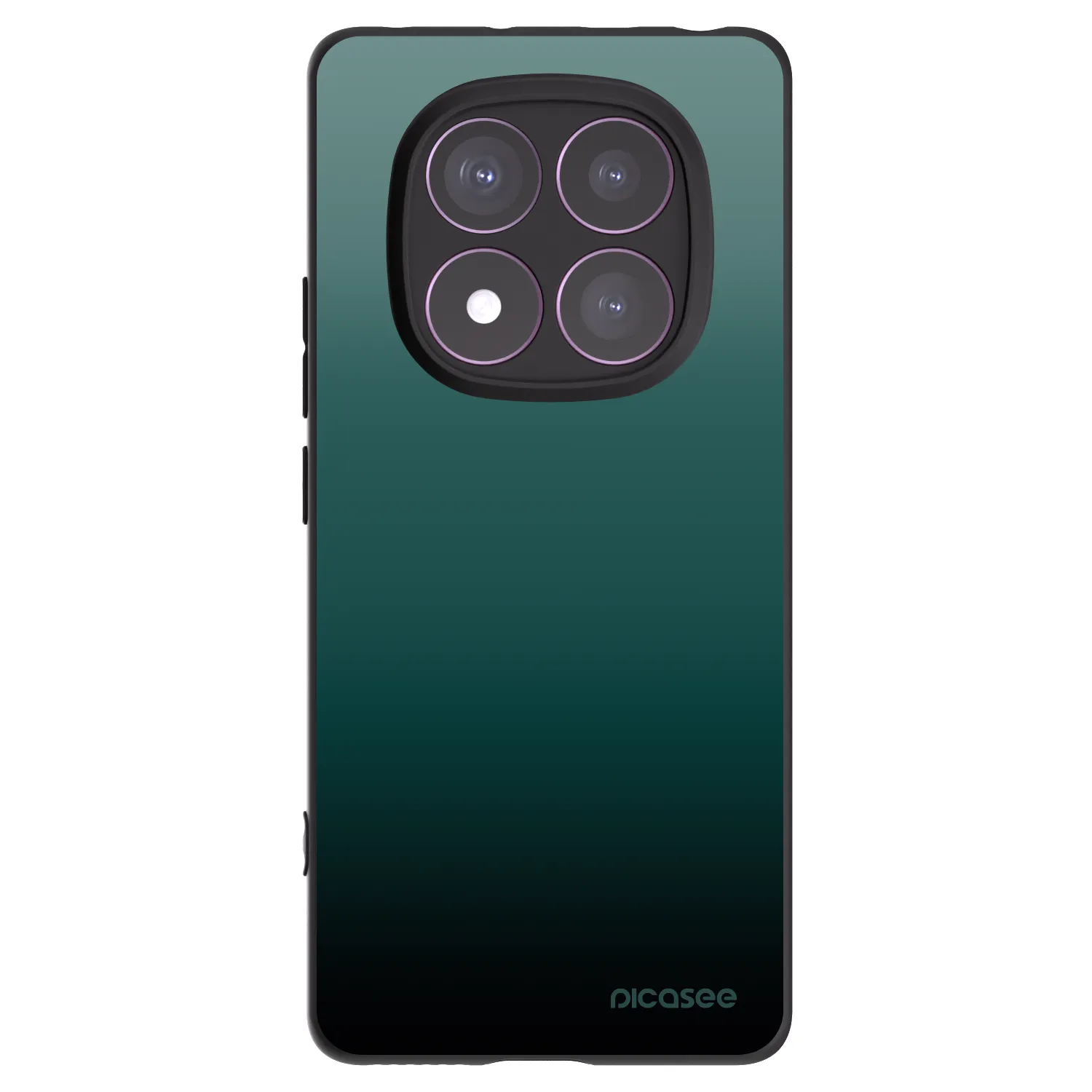 Picasee silikonski črni ovitek za Xiaomi Redmi Note 14 Pro 4G - Verdant Fade