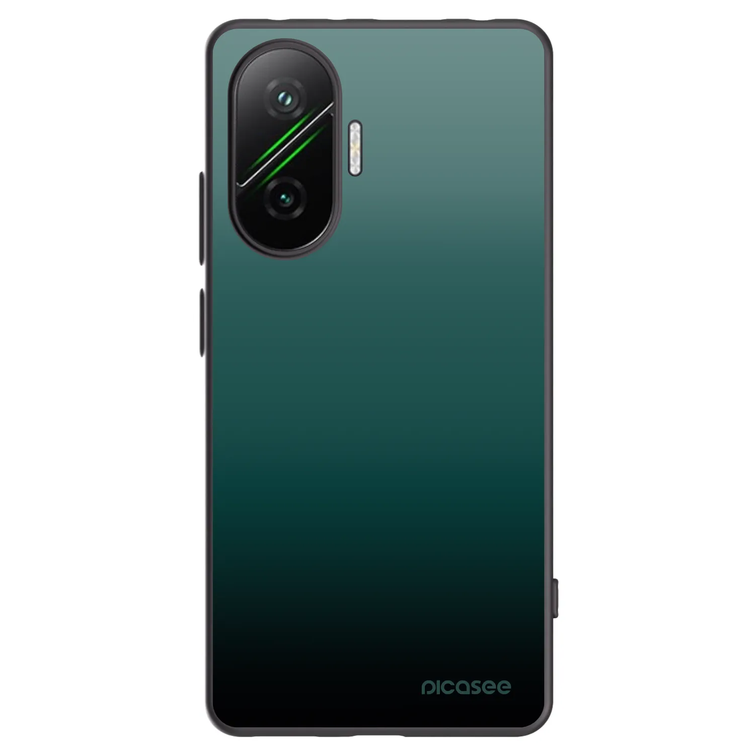 Picasee silikonski črni ovitek za Xiaomi Poco F7 5G - Verdant Fade