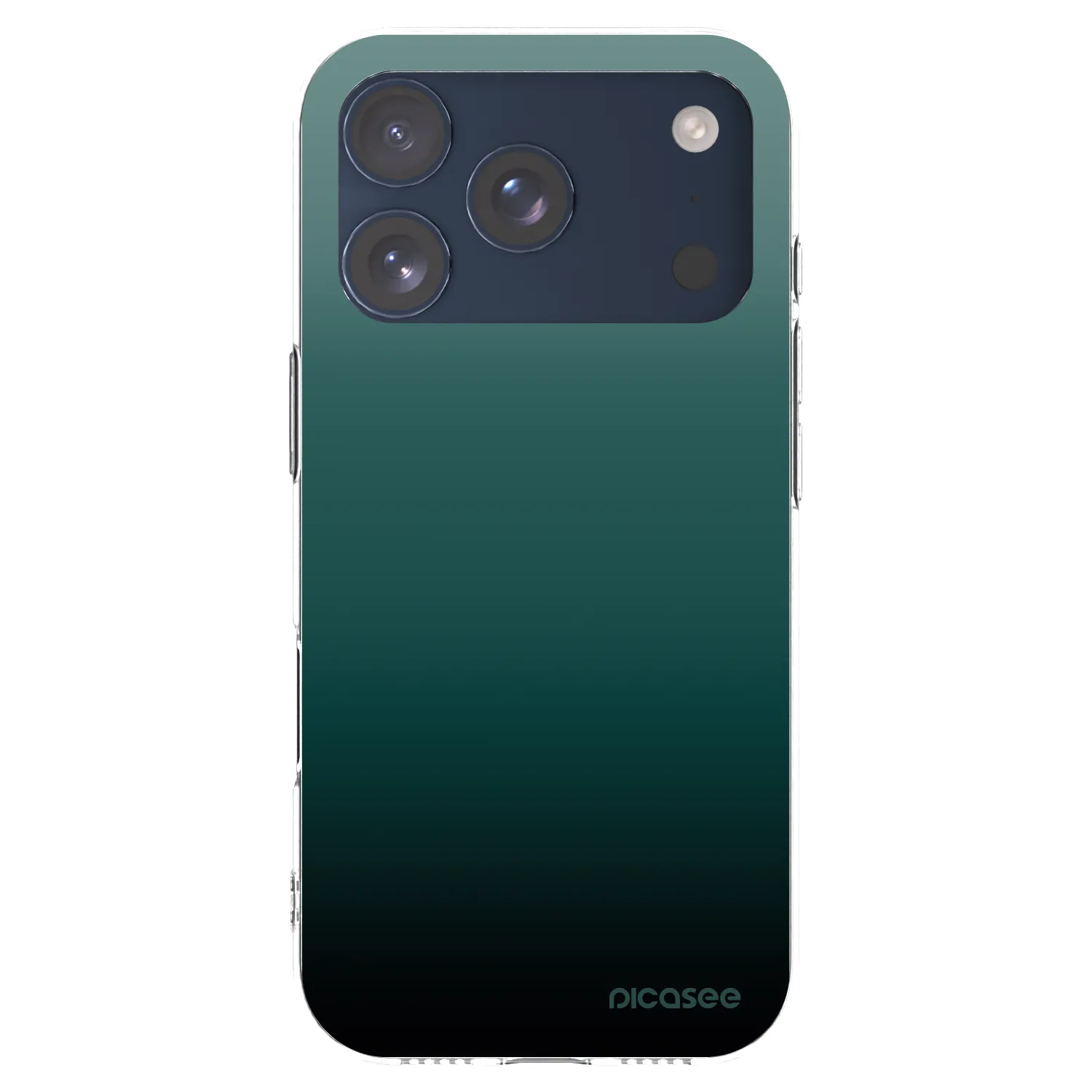 Picasee silikonski prozorni ovitek za Apple iPhone 17 Pro - Verdant Fade